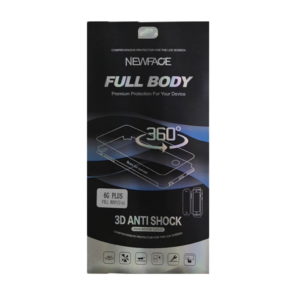 Newface Apple iPhone 6S Plus Uyumlu Ön ve Arka Koruma 360 Full Kaplama NT-7868