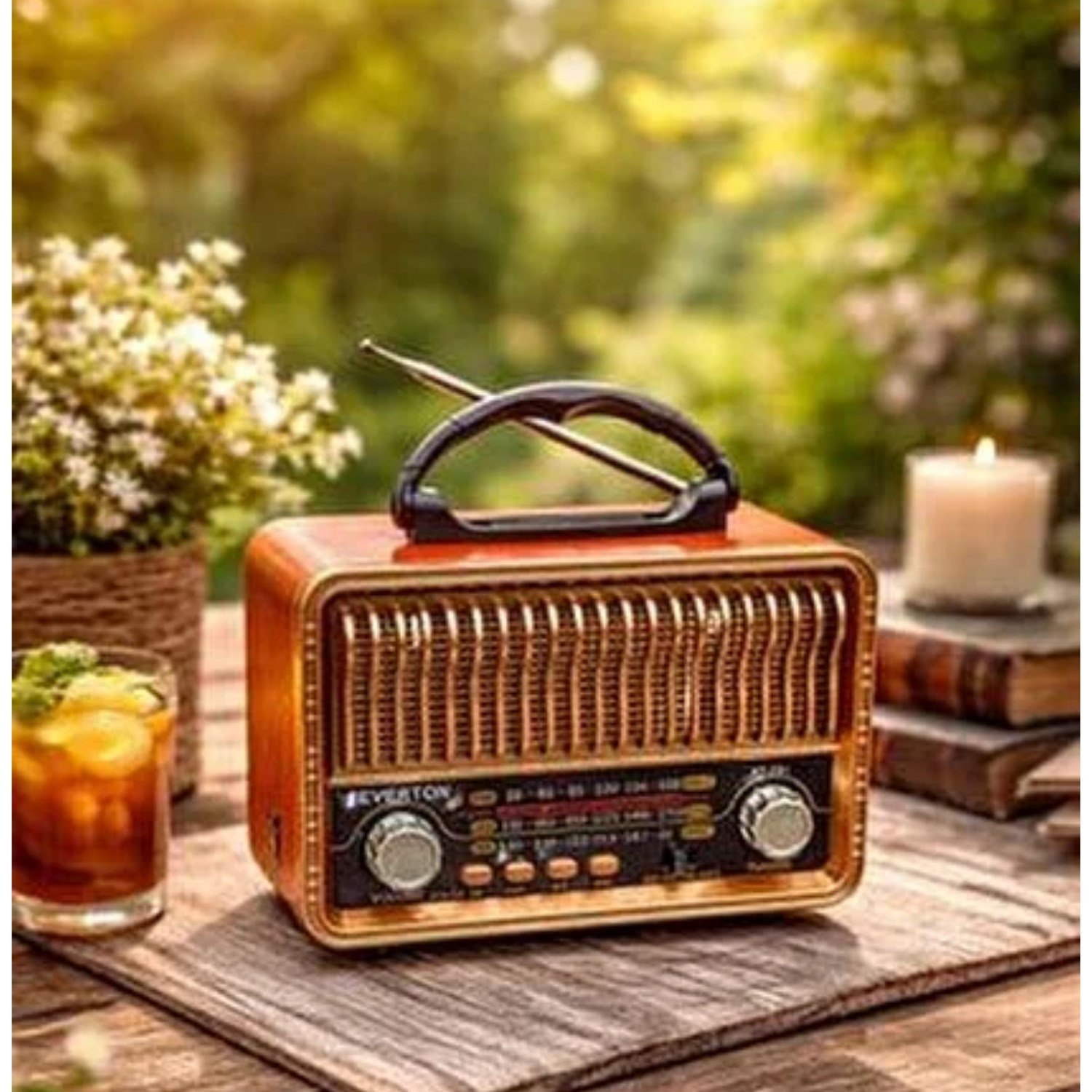NNS NS-8069BT Nostalji Radyo Kablosuz Hoparlör - Speaker NT-118009