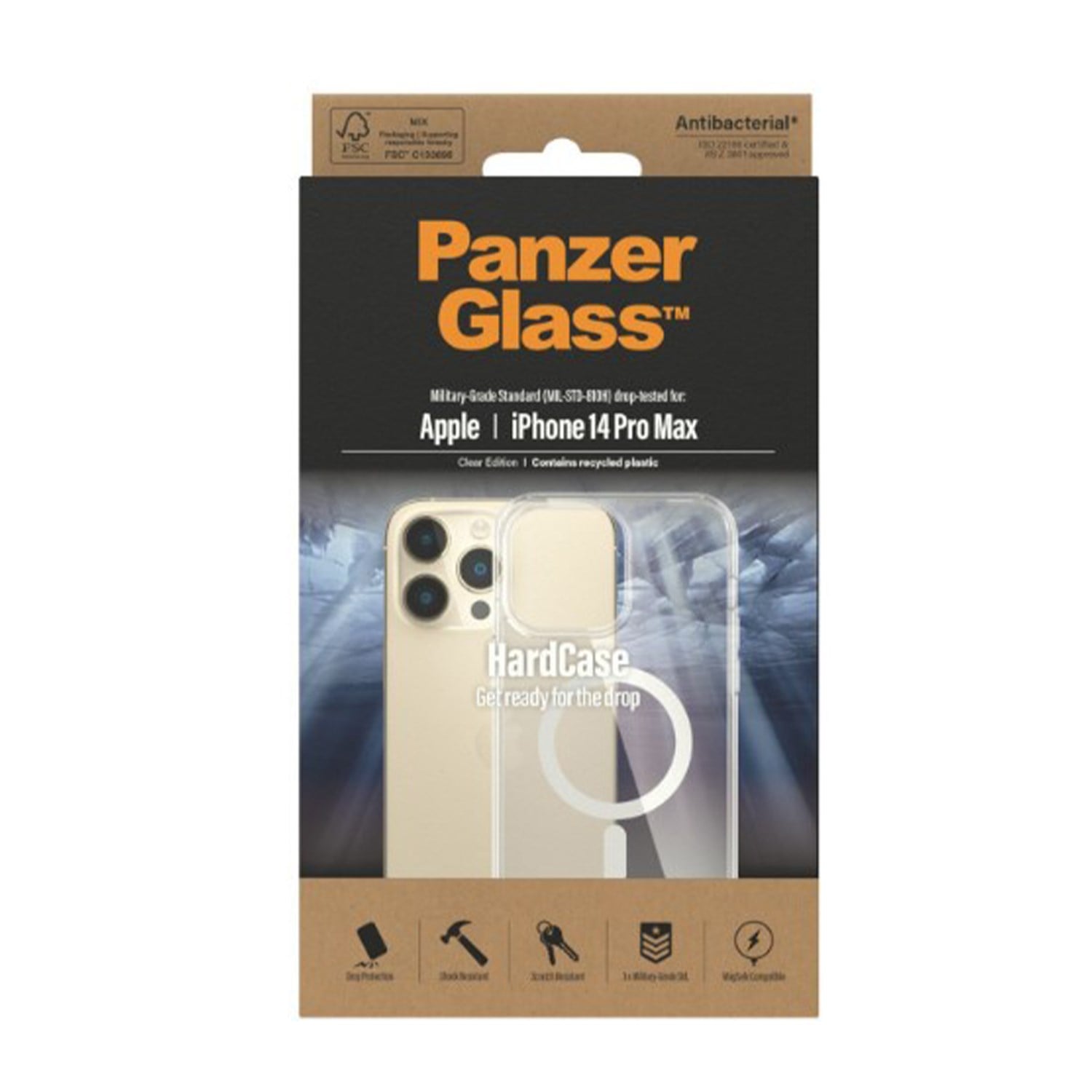 PanzerGlass Apple iPhone 14 Pro Uyumlu Silikon Nano Magsafe Arka Koruma Kılıf NT-105614