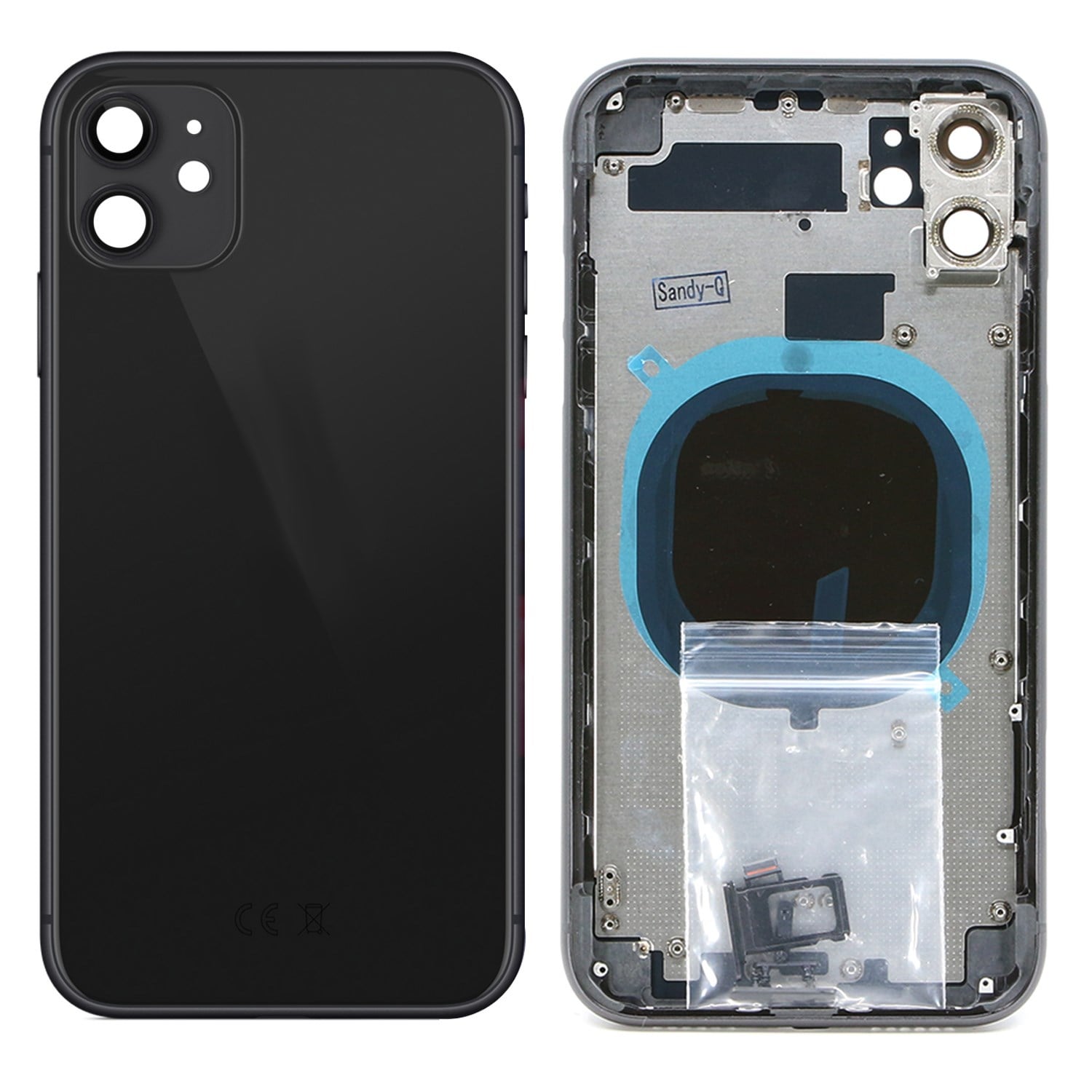 Teknonet Apple iPhone 11 Uyumlu Batarya Kapaklı Boş Kasa NT-81065