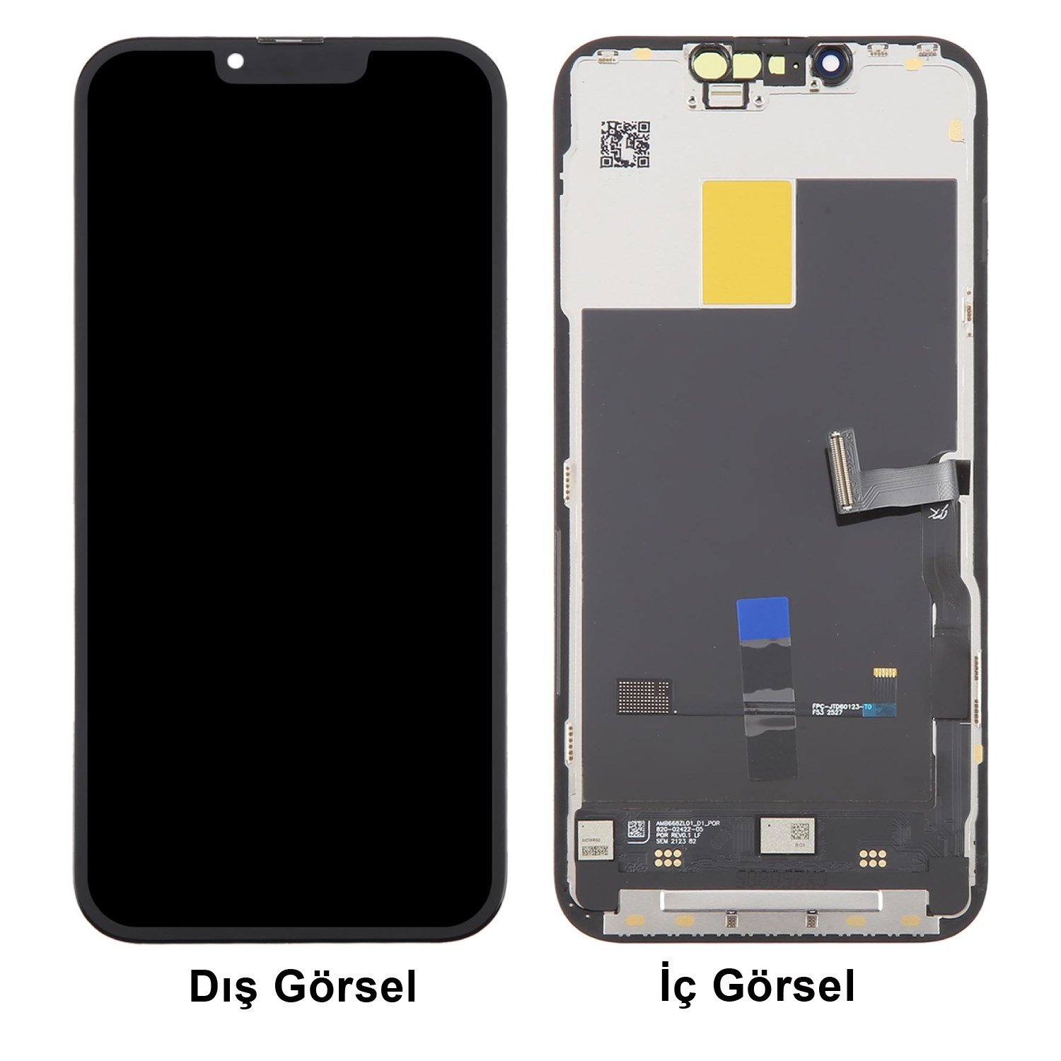 Teknonet Apple iPhone 13 Pro Uyumlu Diagnostics Lcd+Dokunmatik+Çıtalı NT-116405