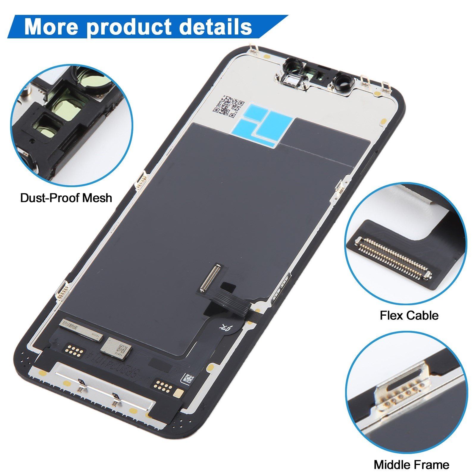 Teknonet Apple iPhone 13 Uyumlu Diagnostics Lcd+Dokunmatik+Çıtalı NT-116404