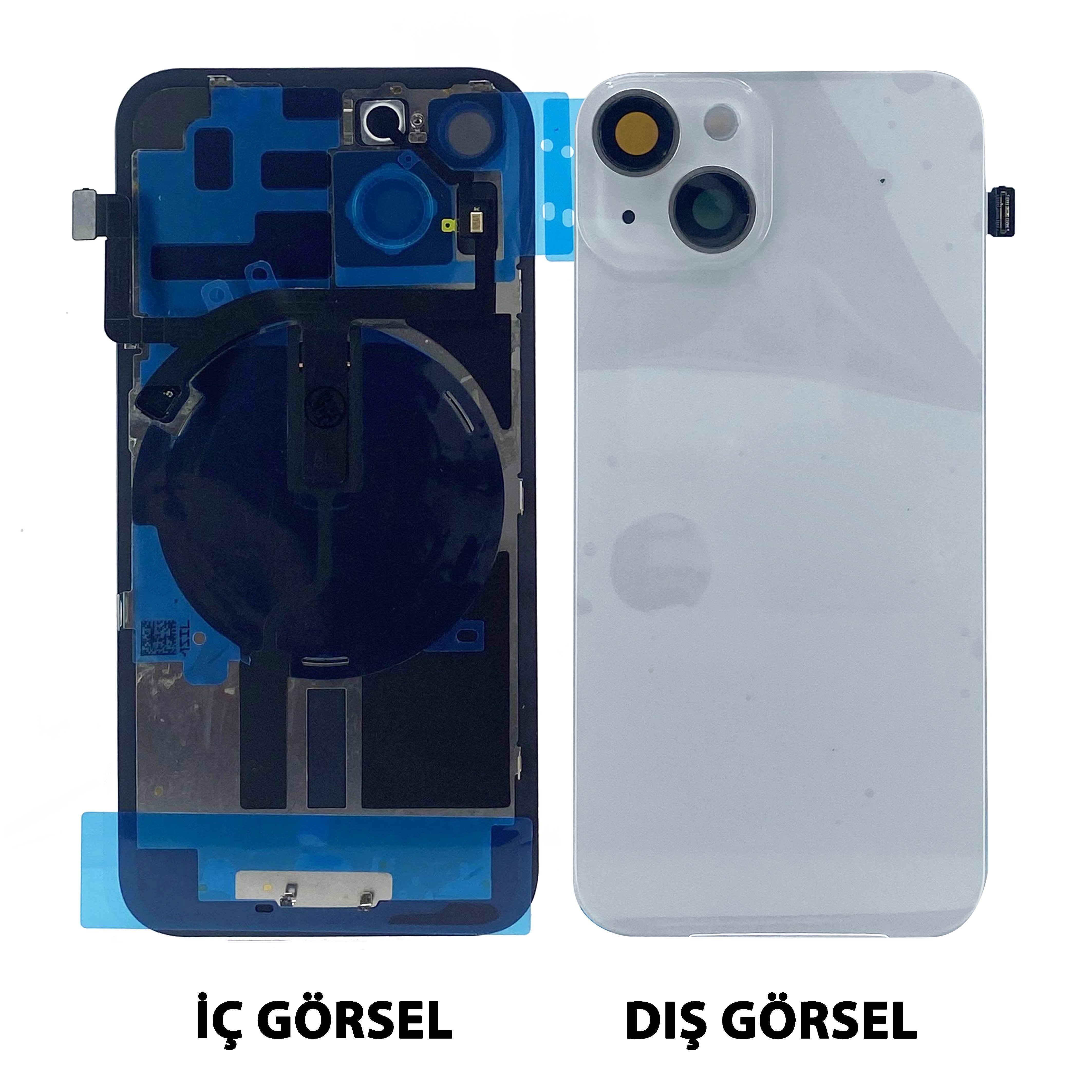 Teknonet Apple iPhone 14 Plus Uyumlu Kamera Camlı Batarya Kapağı + Magsafe Flex NT-103916