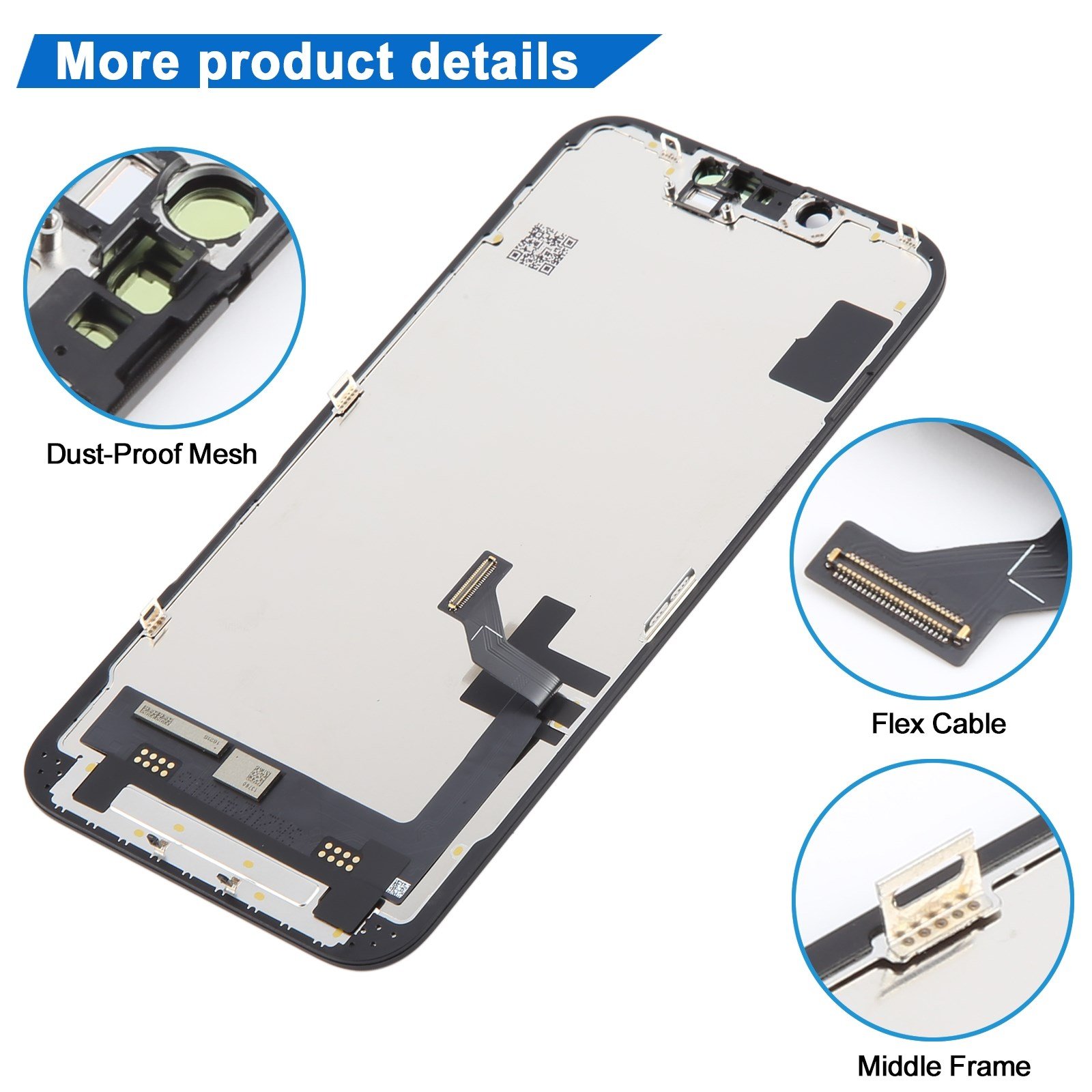 Teknonet Apple iPhone 14 Uyumlu Diagnostics Lcd+Dokunmatik+Çıtalı NT-116407