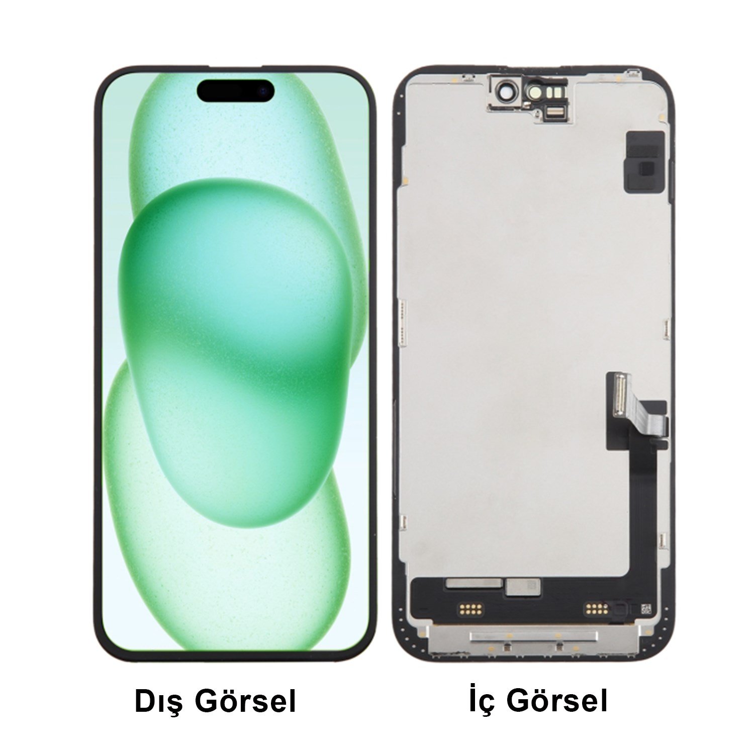 Teknonet Apple iPhone 15 Plus Uyumlu Org Lcd+Dokunmatik+Çıtalı NT-114805