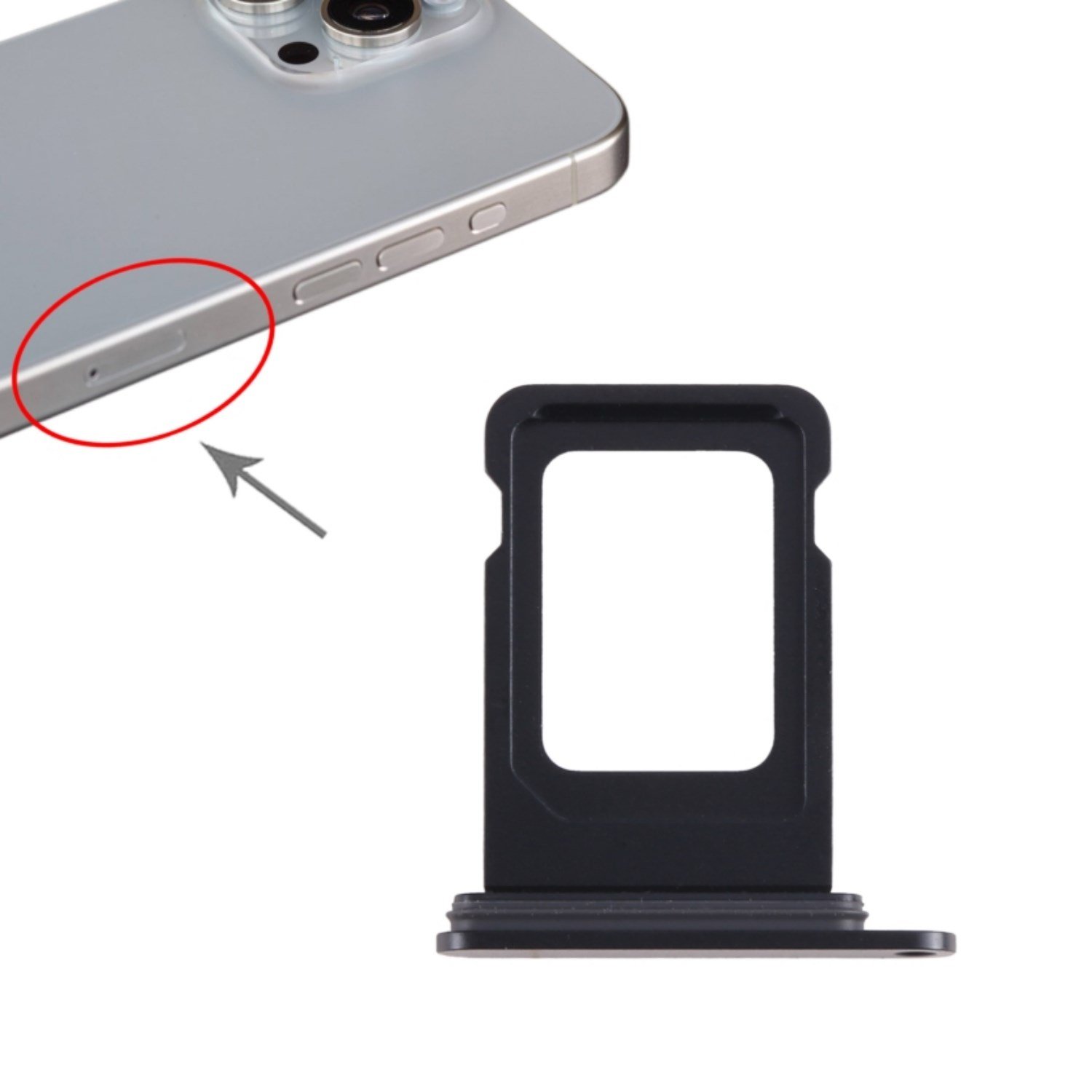 Teknonet Apple iPhone 15 Pro Max Uyumlu Sim Metali NT-108277