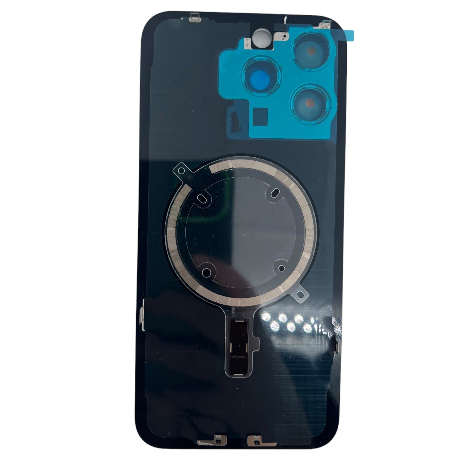 Teknonet Apple iPhone 15 Pro Max Uyumlu Kamera Camlı Batarya Kapağı + Magsafe Flex NT-110204