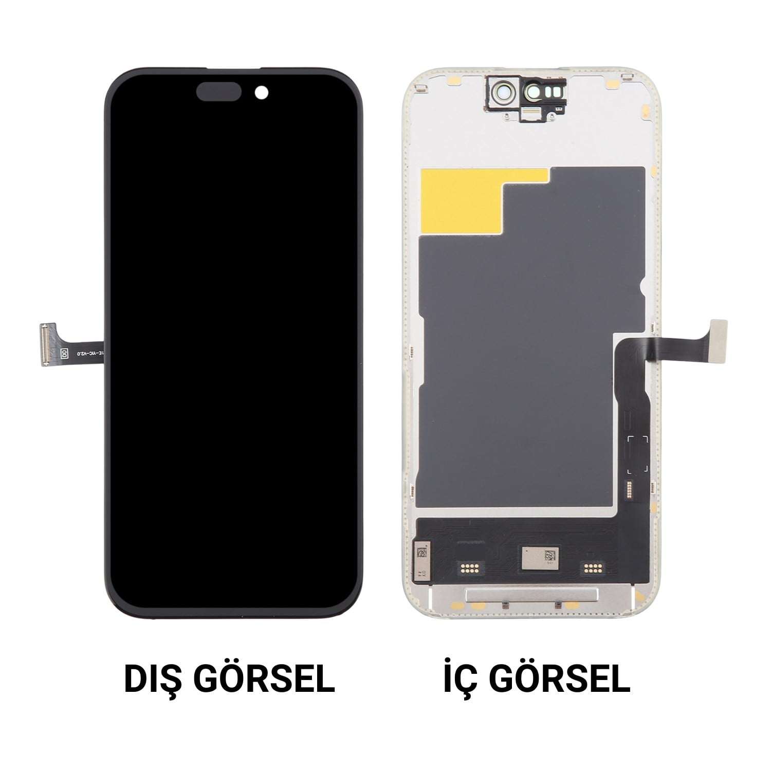 Teknonet Apple iPhone 15 Pro Uyumlu GX Oled Lcd+Dokunmatik+Çıtalı NT-110190