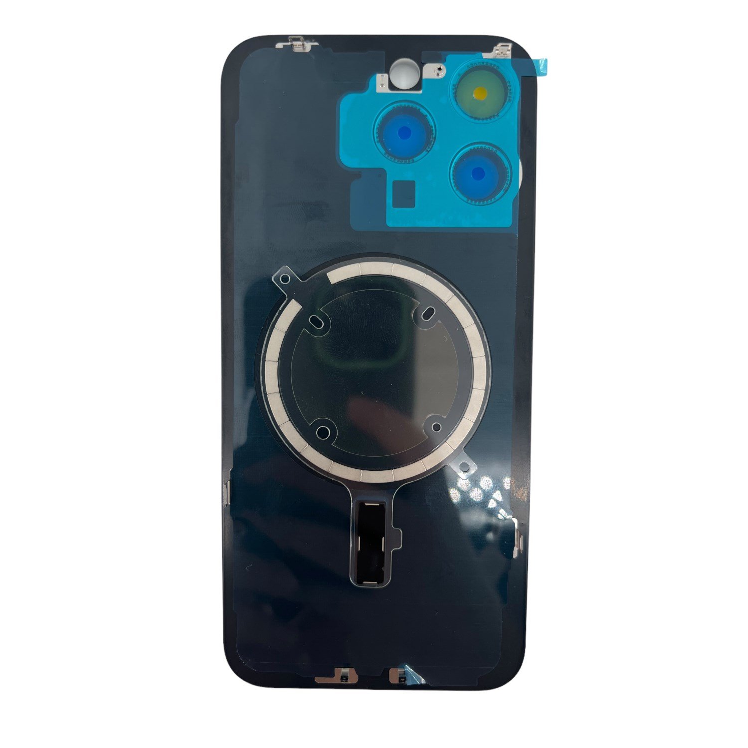 Teknonet Apple iPhone 15 Pro Uyumlu Kamera Camlı Batarya Kapağı + Magsafe Flex NT-110200