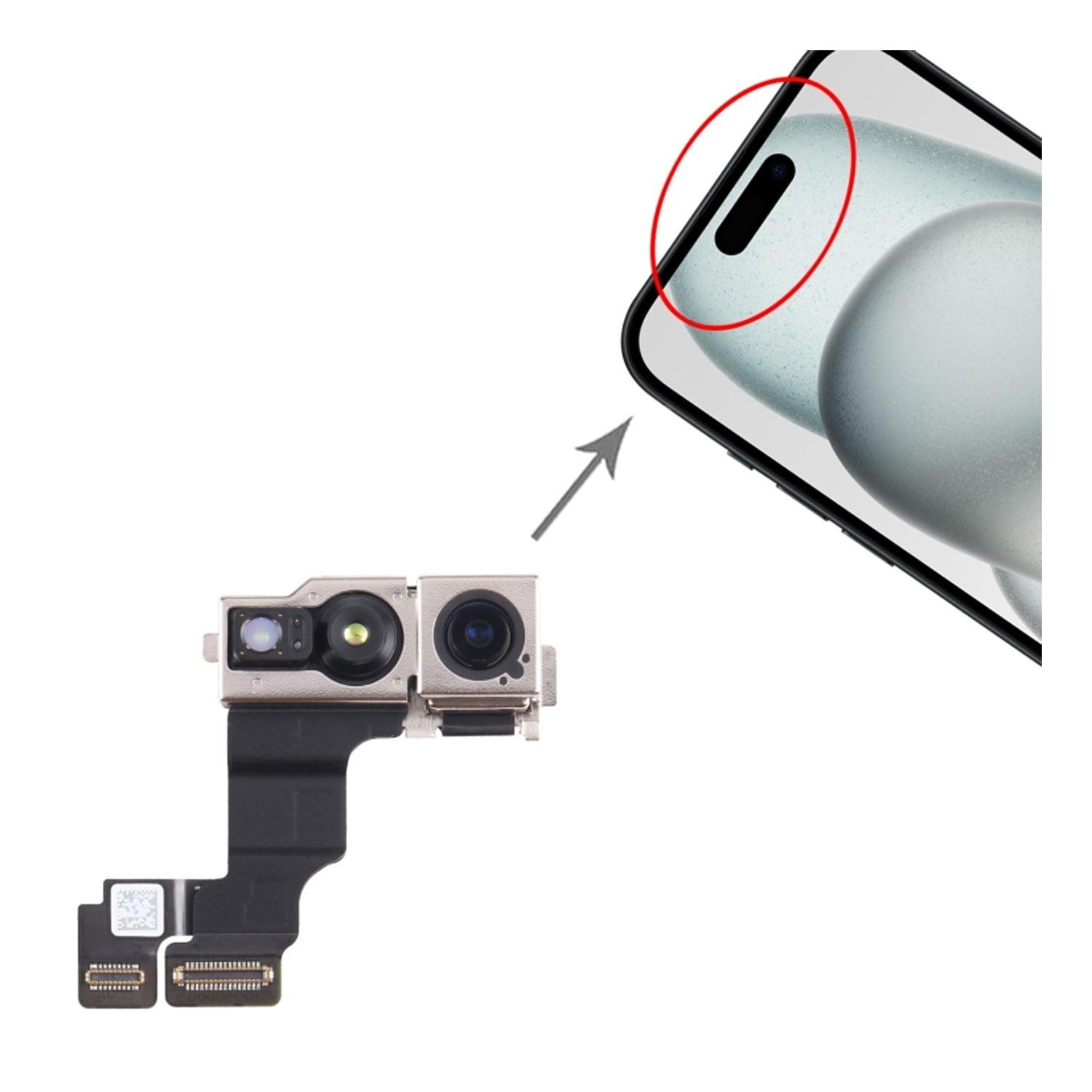 Teknonet Apple iPhone 15 Uyumlu Ön Kamera NT-111981