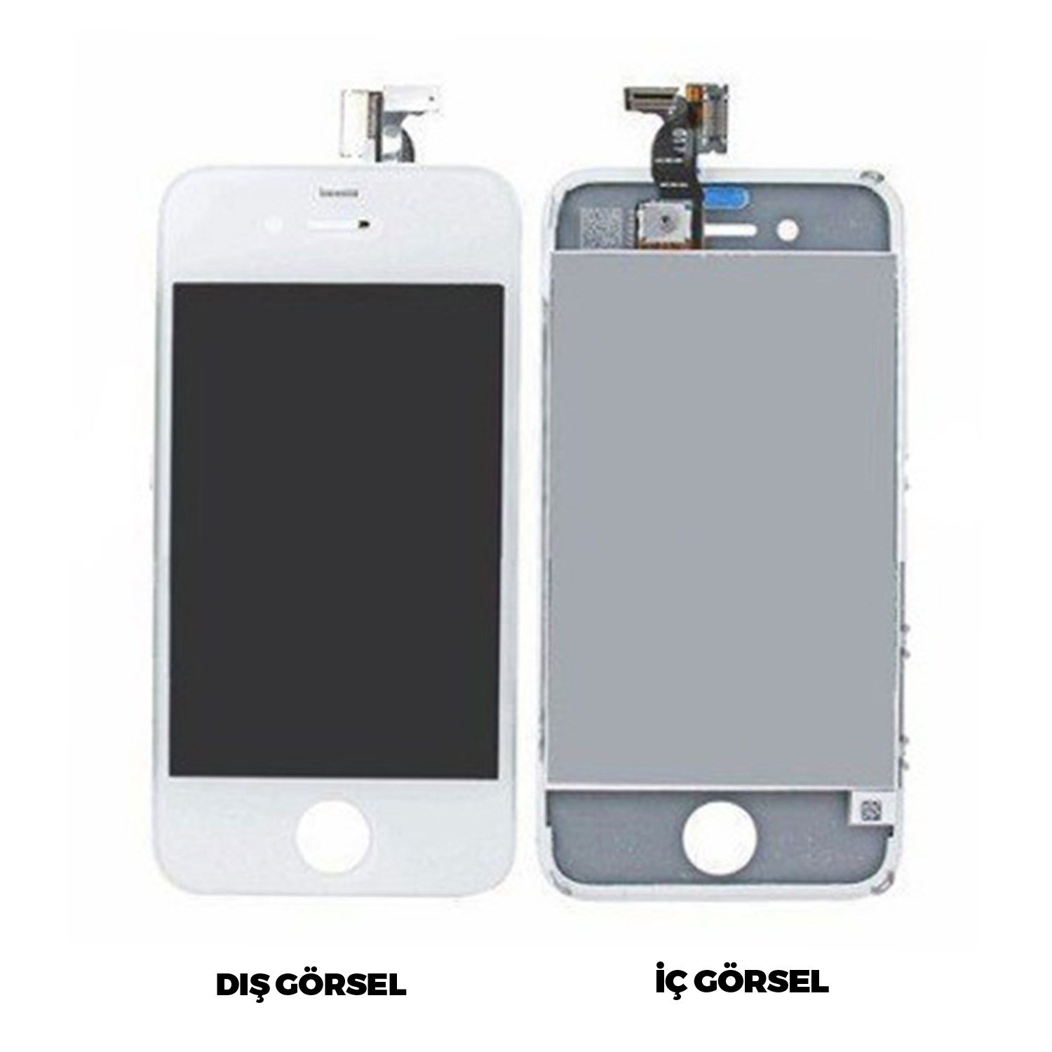 Teknonet Apple iPhone 4 Uyumlu Org Lcd+Dokunmatik+Çıtalı VR-2639