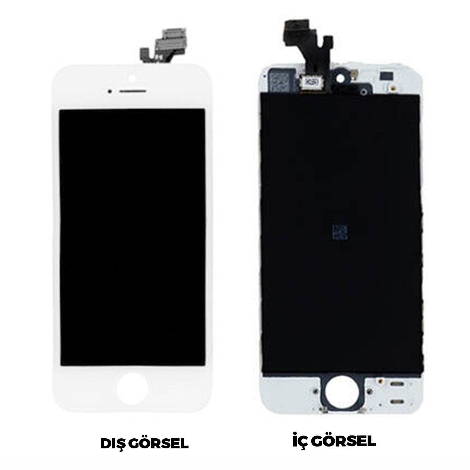 Teknonet Apple iPhone 5 Uyumlu AA Kalite Lcd+Dokunmatik+Çıtalı VR-1674