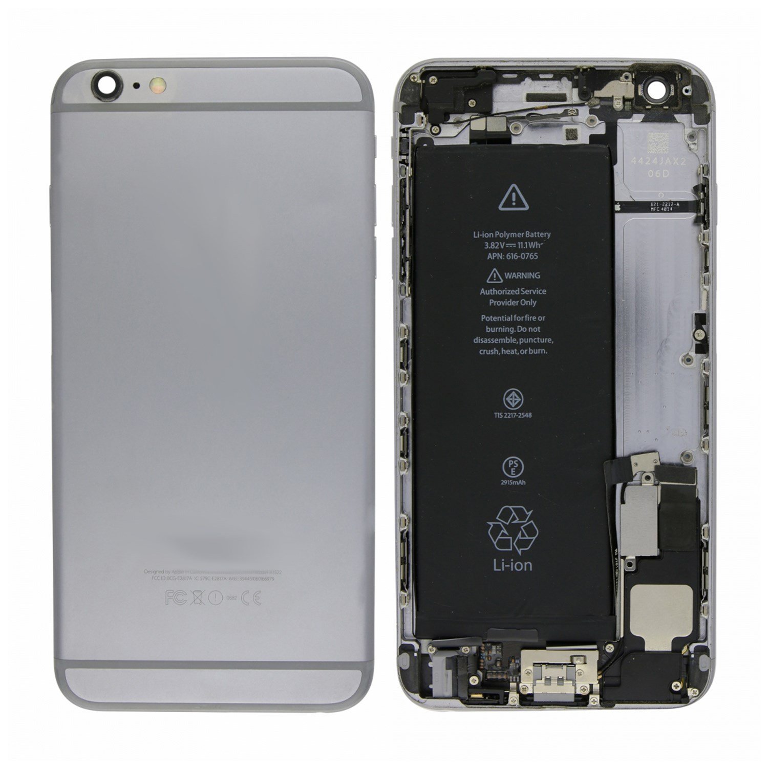Teknonet Apple iPhone 6 Plus Uyumlu Batarya Kapaklı Dolu Kasa VR-18015