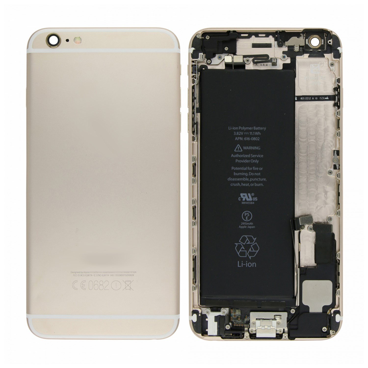 Teknonet Apple iPhone 6 Plus Uyumlu Batarya Kapaklı Dolu Kasa VR-18015