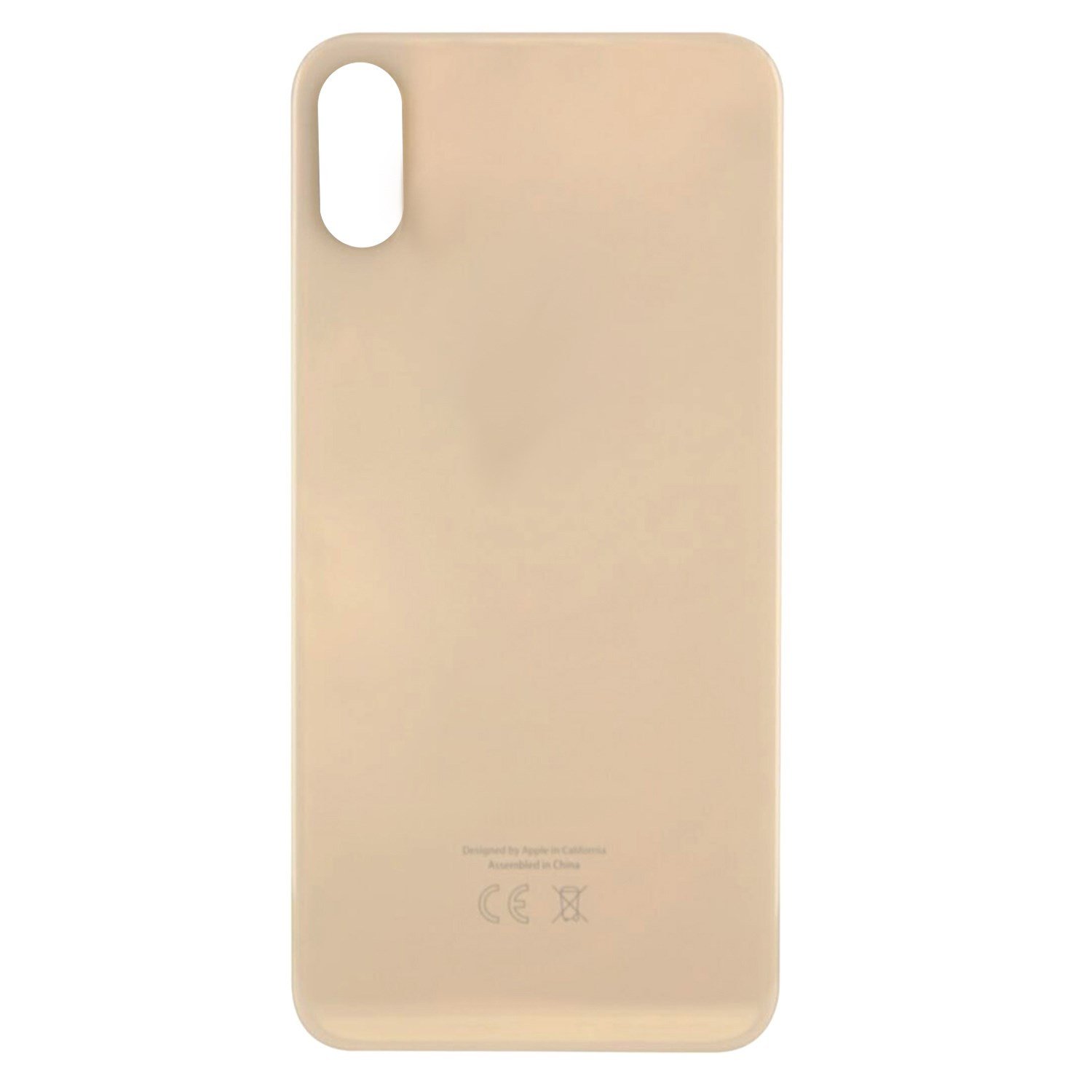 Teknonet Apple iPhone XS Uyumlu Geniş Kamera Camlı Batarya Kapağı VR-20654