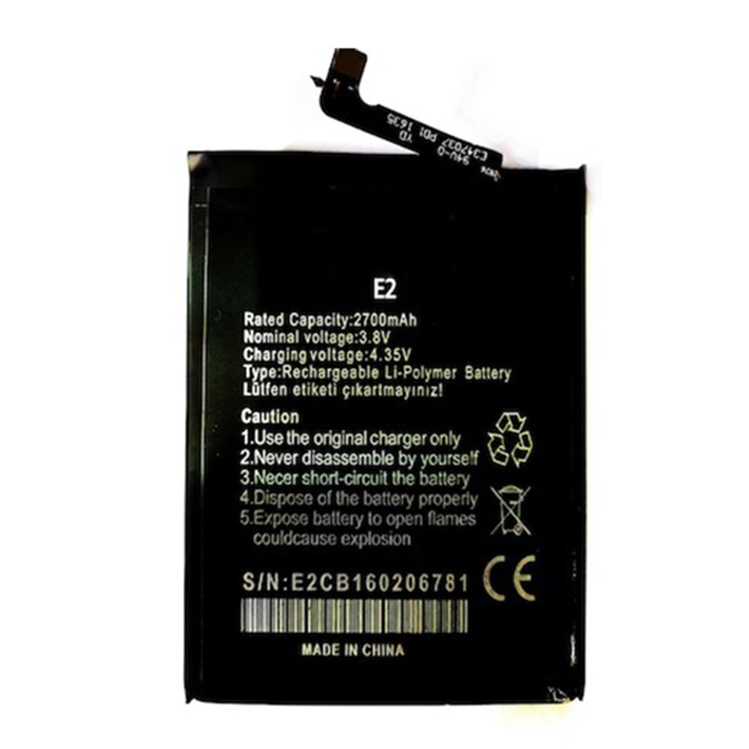 Teknonet Casper Via E2 Uyumlu Casper 1ICP5 3000 MAh Batarya NT-92811