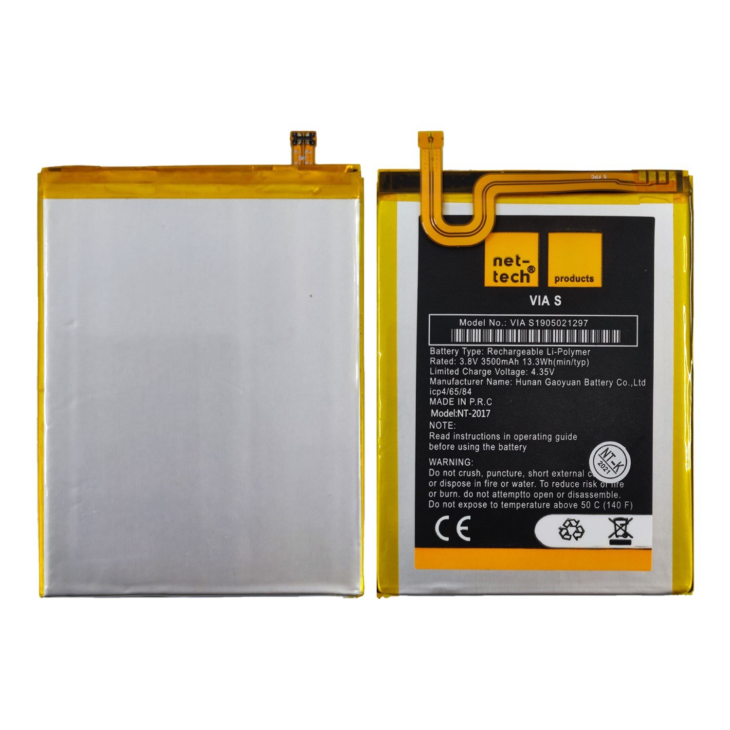 Teknonet Casper Via S Uyumlu Nettech 3500 MAh Batarya NT-85906