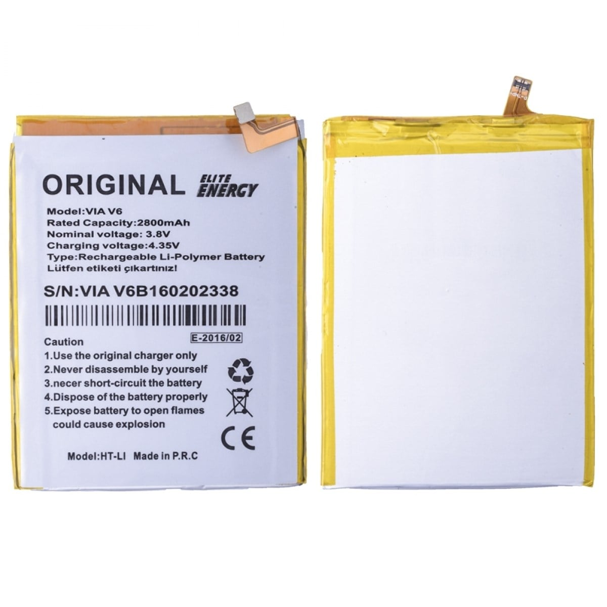 Teknonet Casper Via V6 Uyumlu Casper V6B160202338 2800 MAh Batarya NT-17742