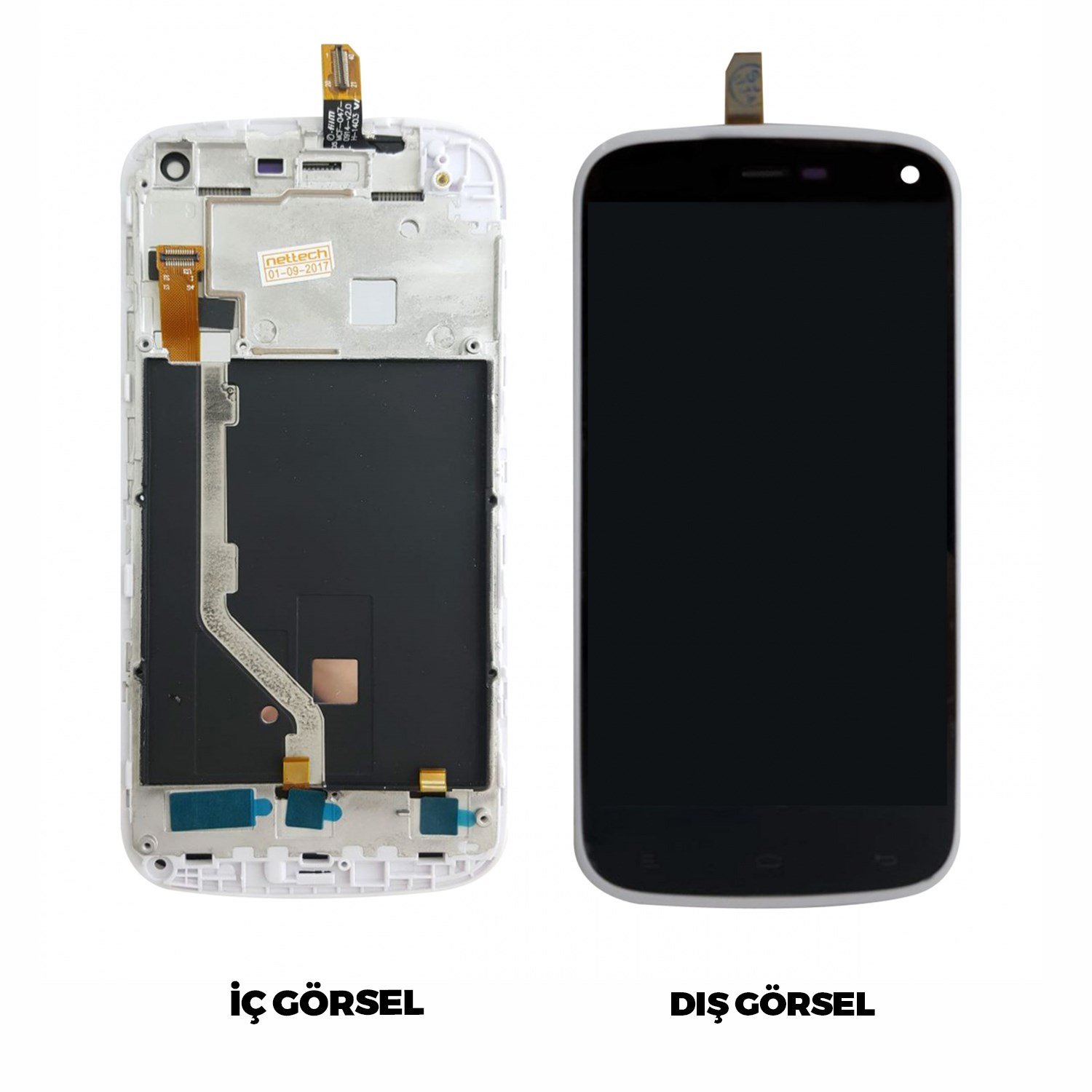 Teknonet General Mobile Discovery E3 Uyumlu Org Lcd+Dokunmatik+Çıtalı VR-3012