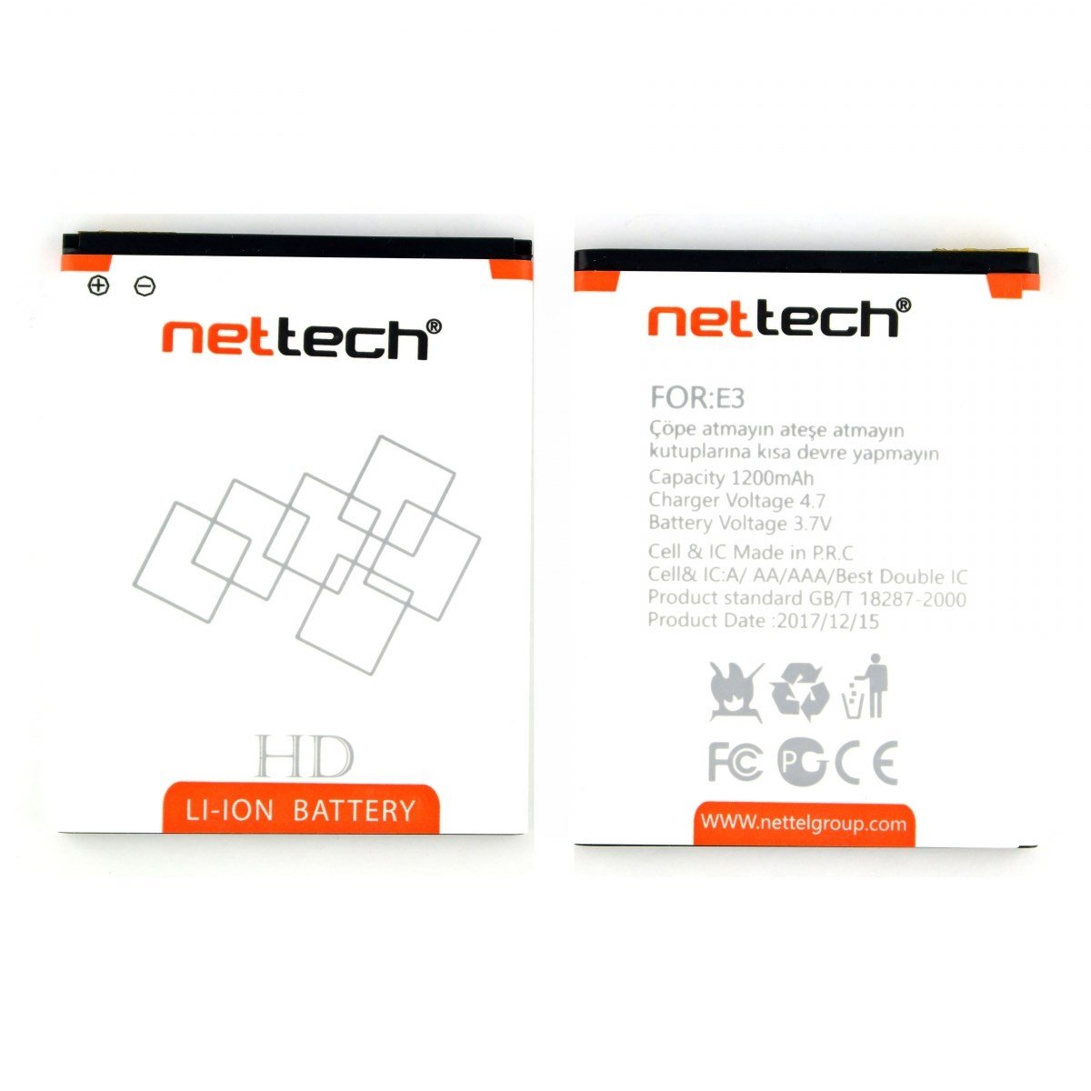 Teknonet General Mobile Discovery E3 Uyumlu Nettech 1200 MAh Batarya NT-10511