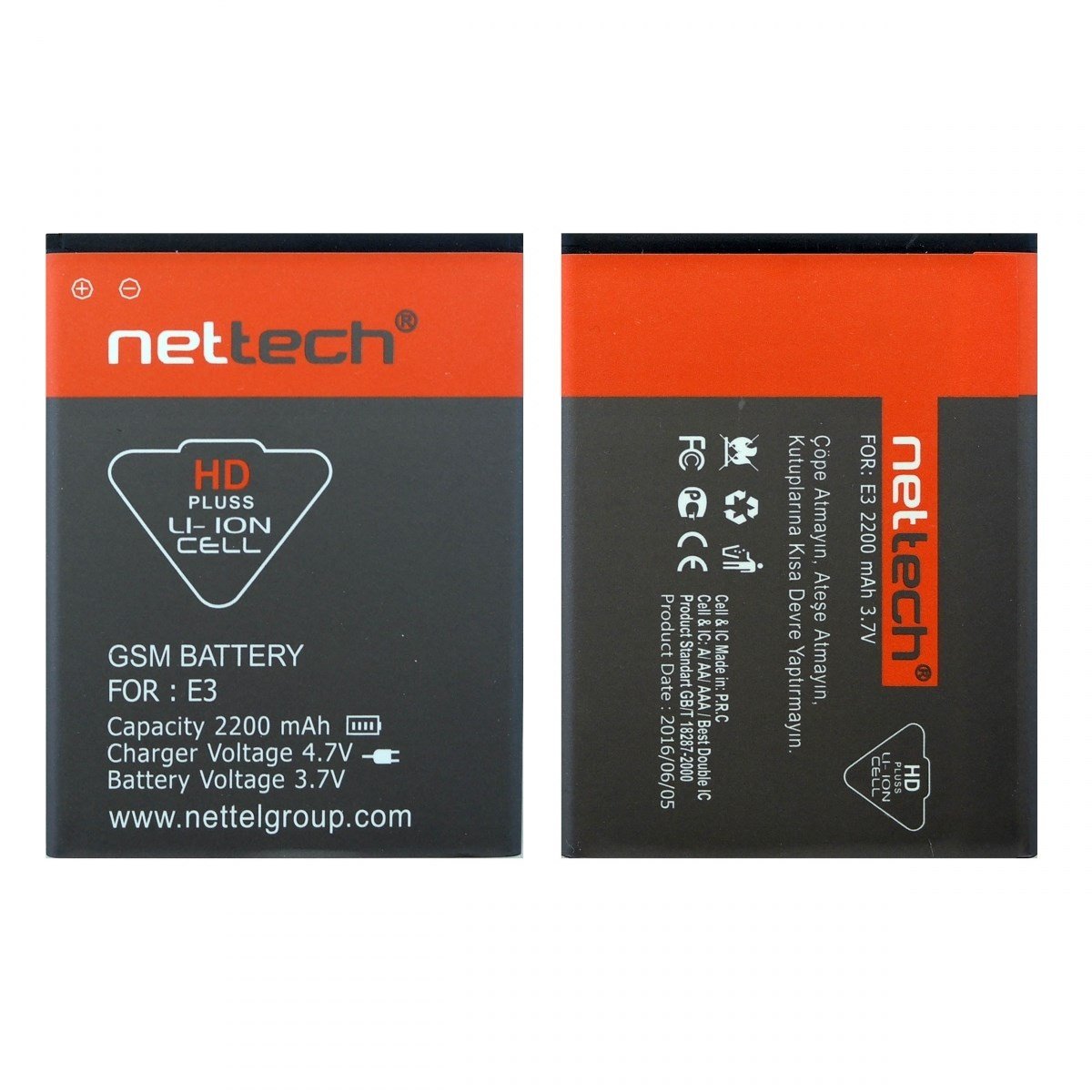 Teknonet General Mobile Discovery E3 Uyumlu Nettech 1200 MAh Batarya NT-10511