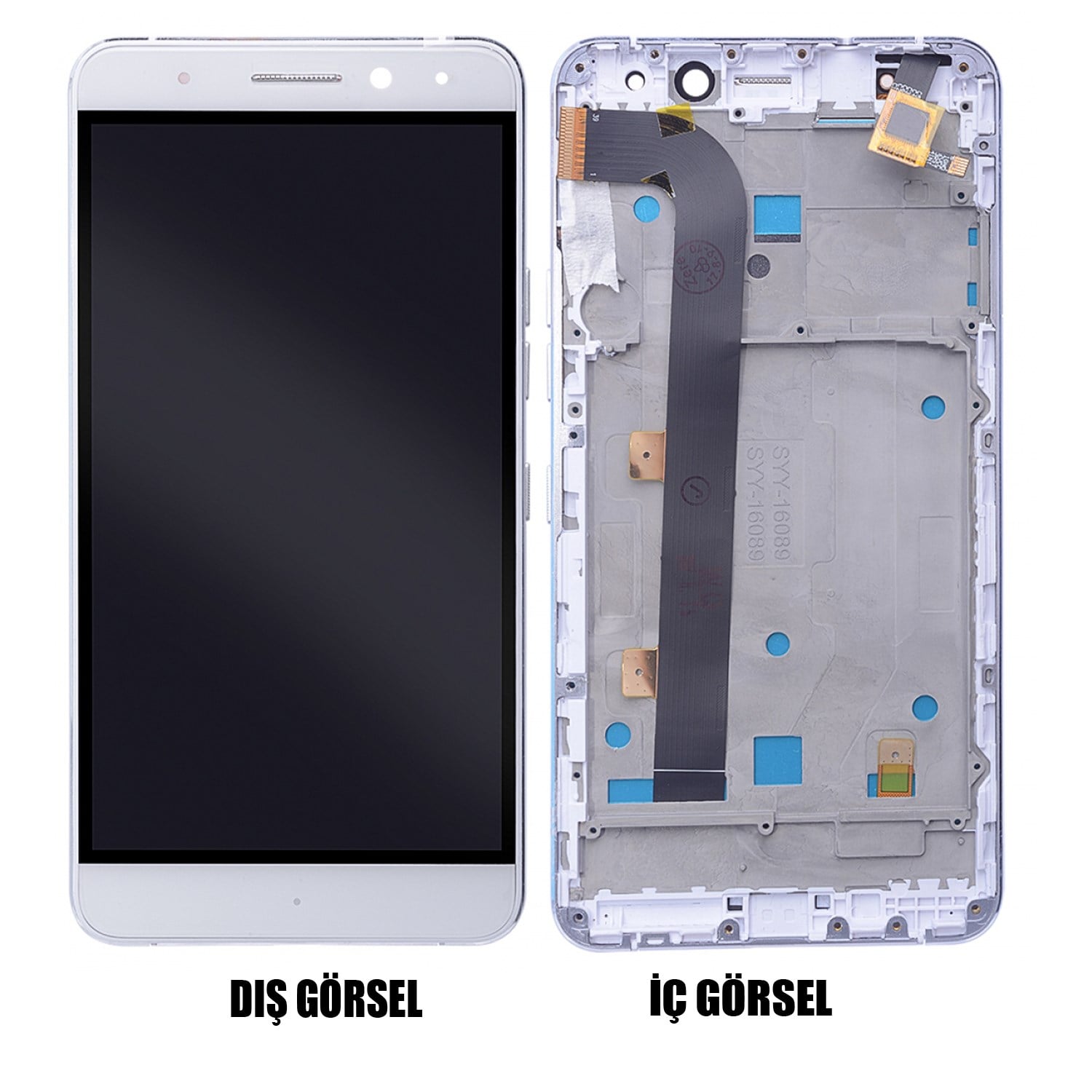 Teknonet General Mobile GM5 Plus Uyumlu Org Lcd+Dokunmatik+Çıtalı VR-9634