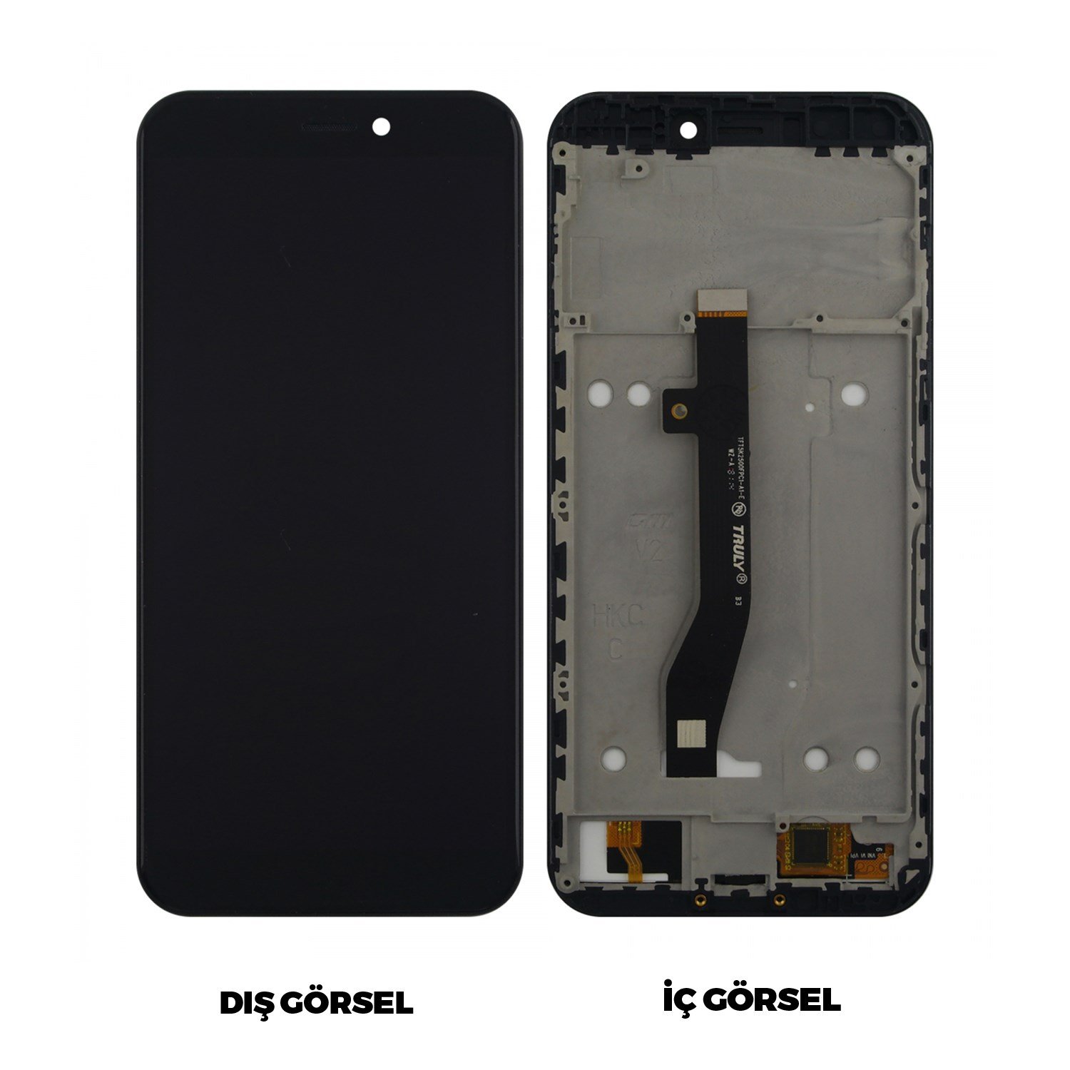 Teknonet General Mobile GM8 Go Uyumlu Org Lcd+Dokunmatik+Çıtalı VR-15500