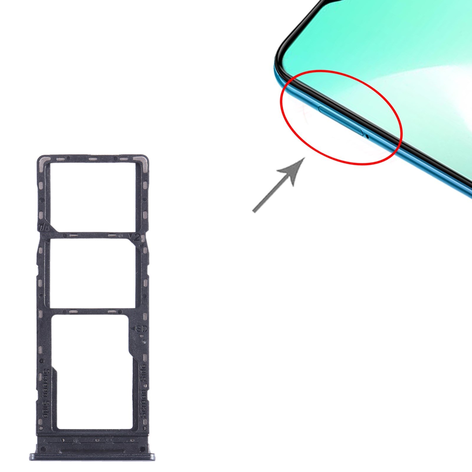Teknonet İnfinix Note 7 Uyumlu Hafıza Kart + Sim Metali NT-104325
