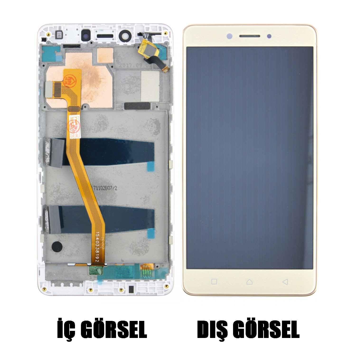 Teknonet Lenovo K6 Note Uyumlu Org Lcd+Dokunmatik+Çıtalı VR-17263