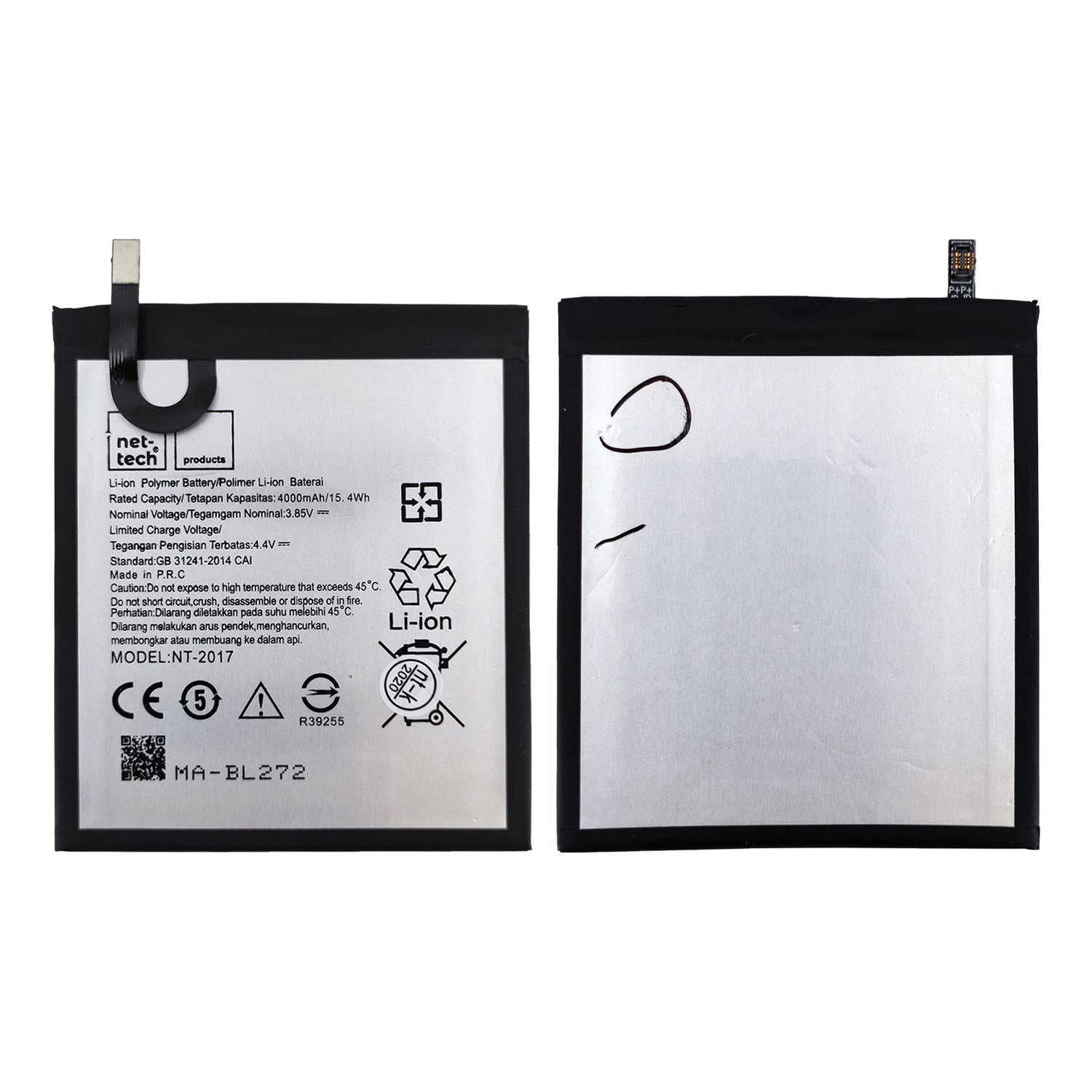 Teknonet Lenovo K6 Uyumlu Nettech 4000 MAh Batarya NT-82536
