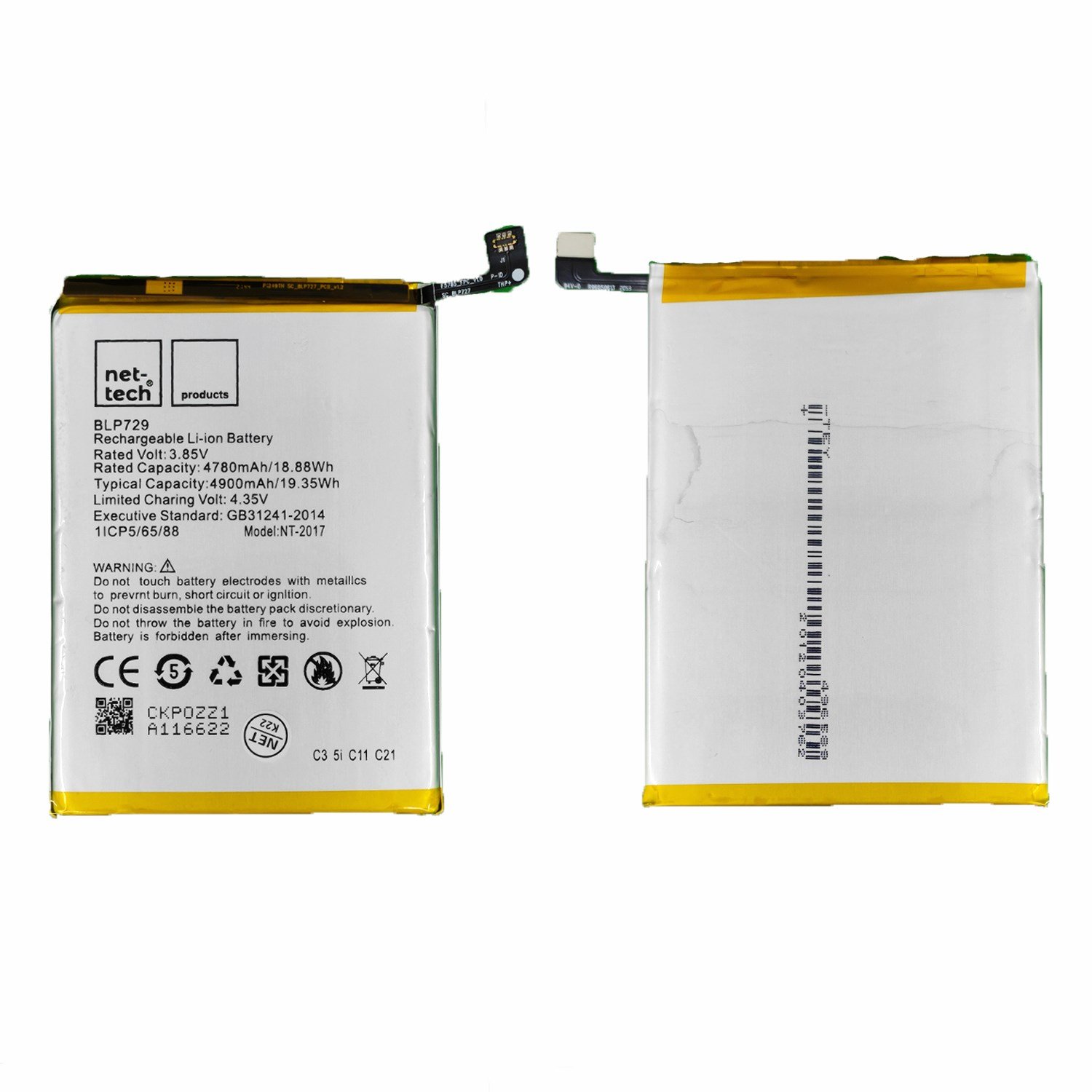 Teknonet Realme C21 Uyumlu Nettech 4900 mAh Batarya NT-93139