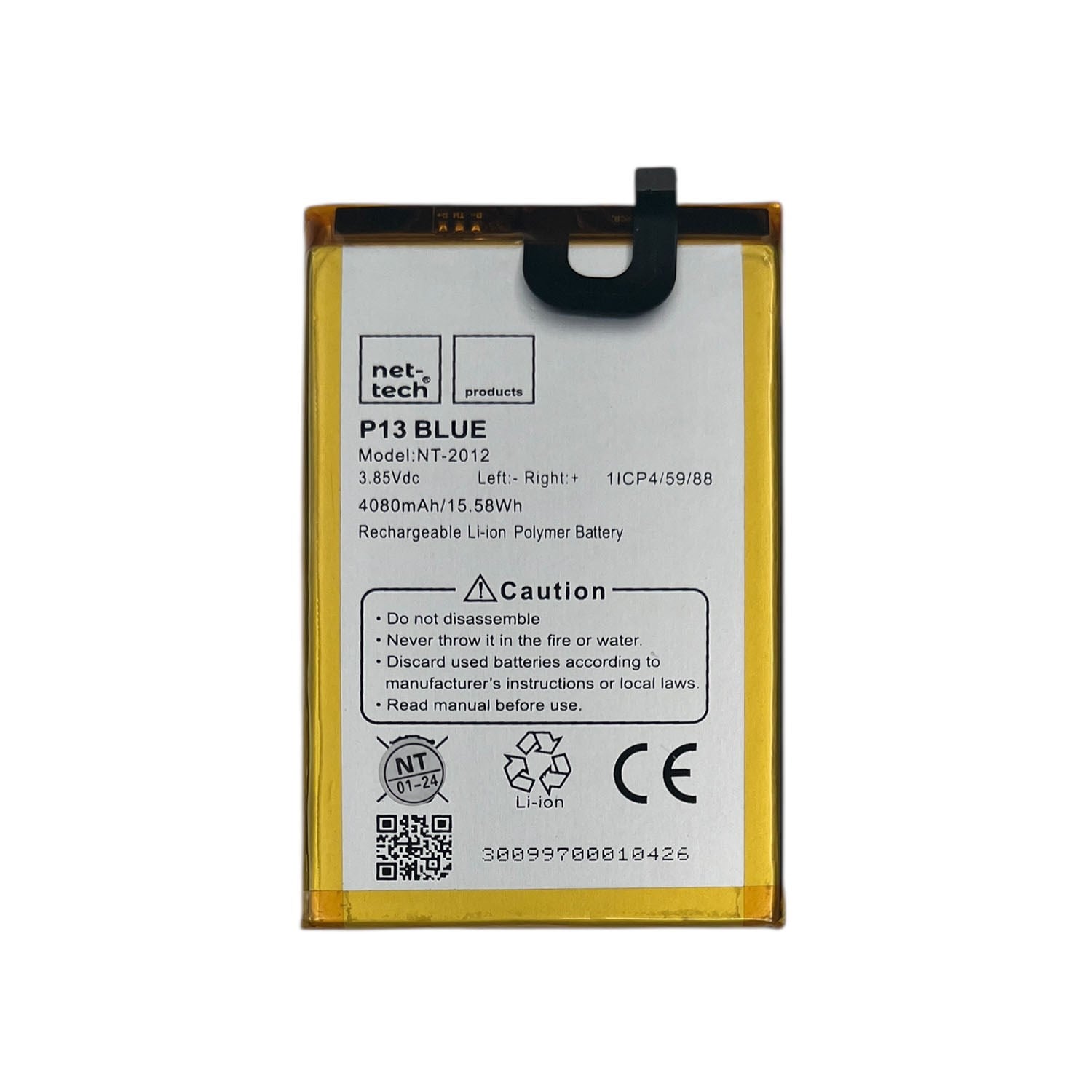 Teknonet Reeder P13 Blue Uyumlu Nettech 3800 mAh Batarya NT-104115