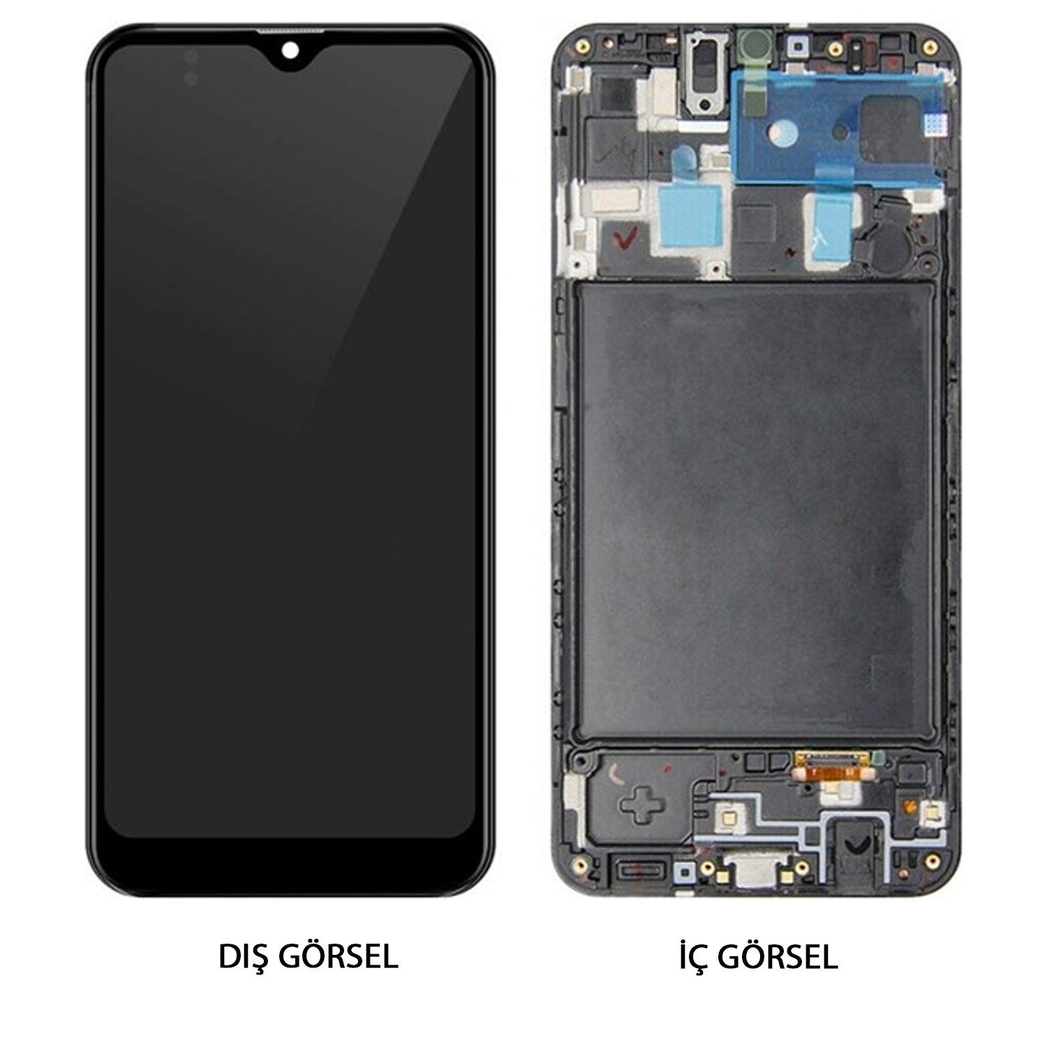 Teknonet Samsung Galaxy A20 Uyumlu Hk Lcd+Dokunmatik+Çıtalı NT-110210