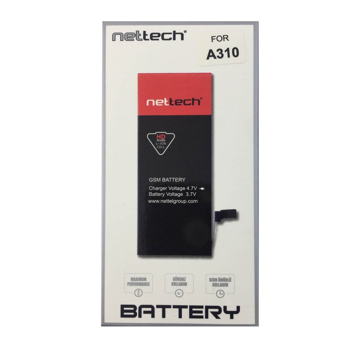 Teknonet Samsung Galaxy A310 A3 2016 Uyumlu Nettech 1700 MAh Batarya NT-14700