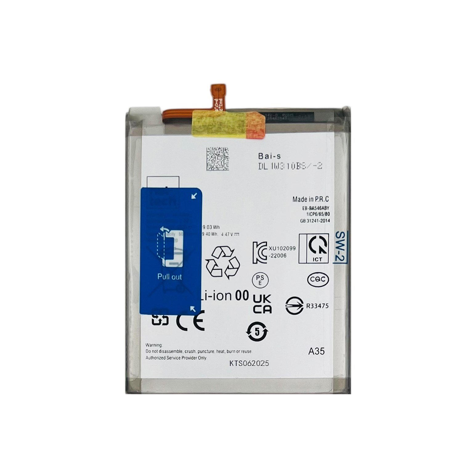 Teknonet Samsung Galaxy A35 Uyumlu Nettech 5000 MAh Batarya NT-113020