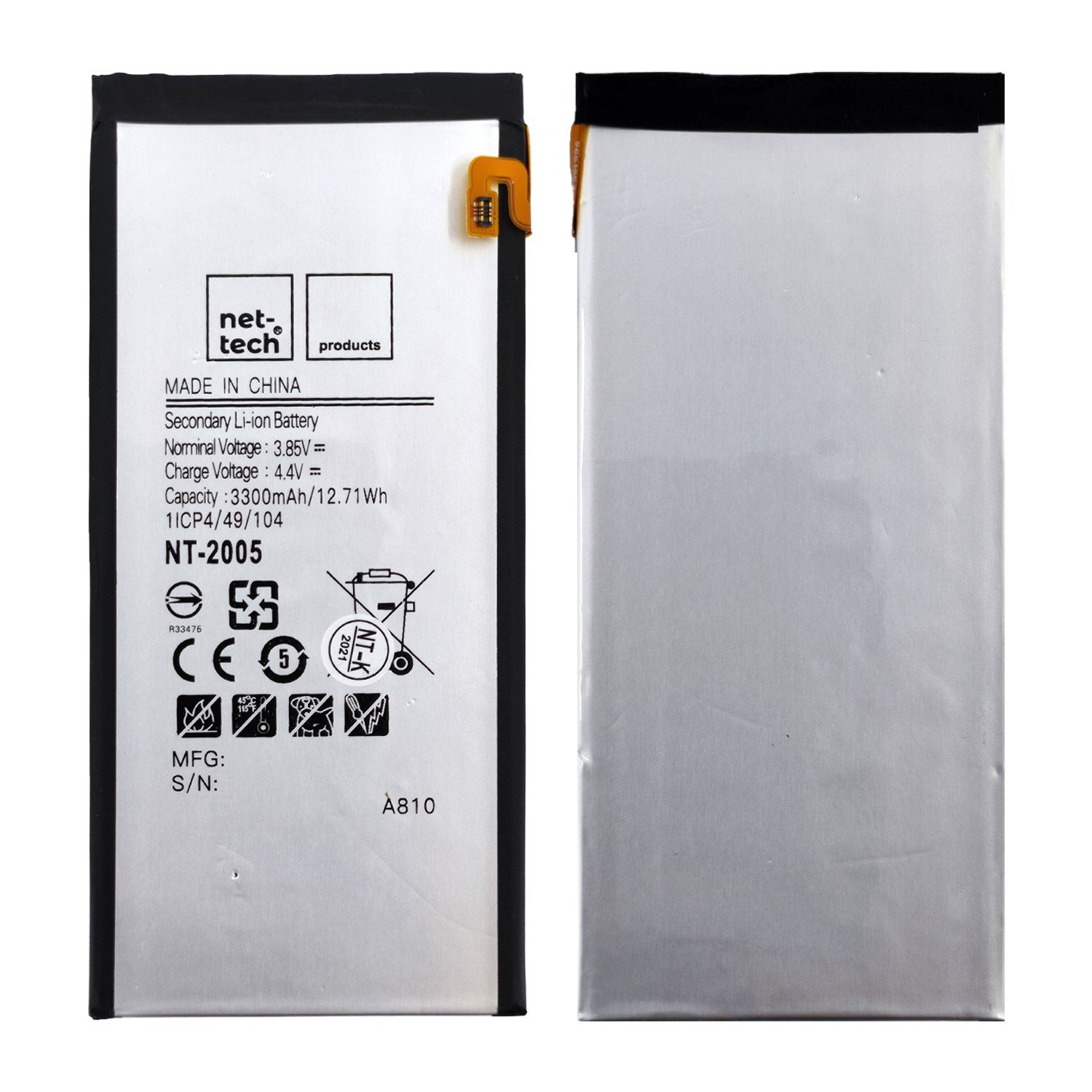 Teknonet Samsung Galaxy A810 A8 2016 Uyumlu Nettech 3300 MAh Batarya NT-86137