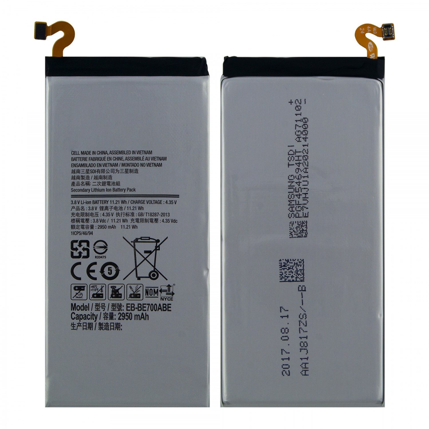 Teknonet Samsung Galaxy E700 E7 2015 Uyumlu Samsung EB-BE700ABE Service 2950 MAh Batarya VR-15562