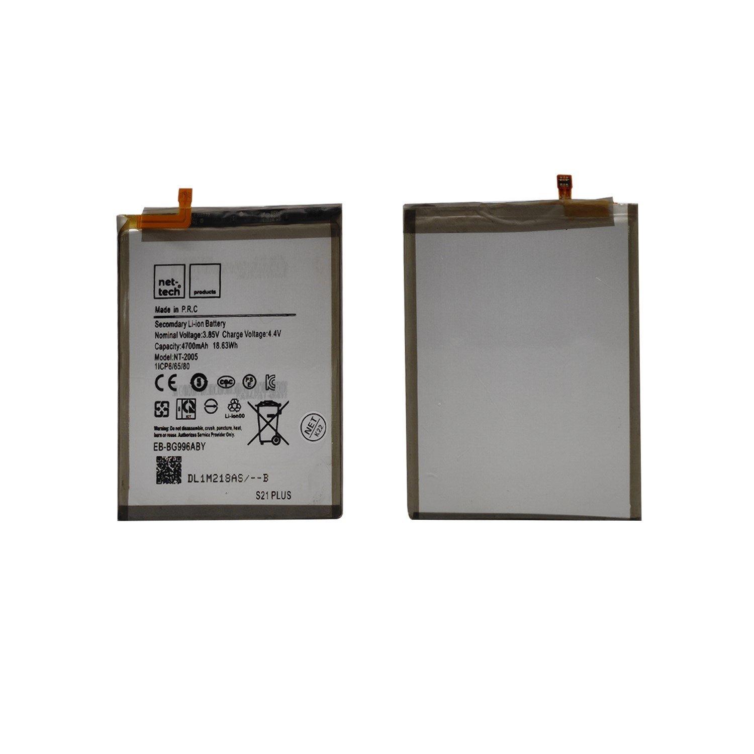Teknonet Samsung Galaxy S21 Plus Uyumlu Nettech NT-93169 Batarya NT-93169