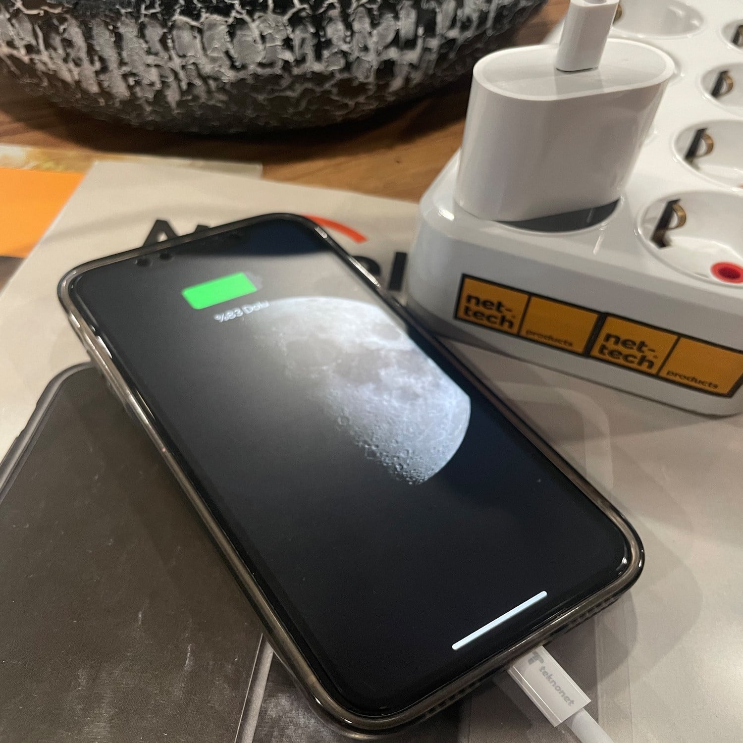 Teknonet TN-HCH11 20W PD 3000 mAh Lightning Kablo + Şarj Aleti NT-98784