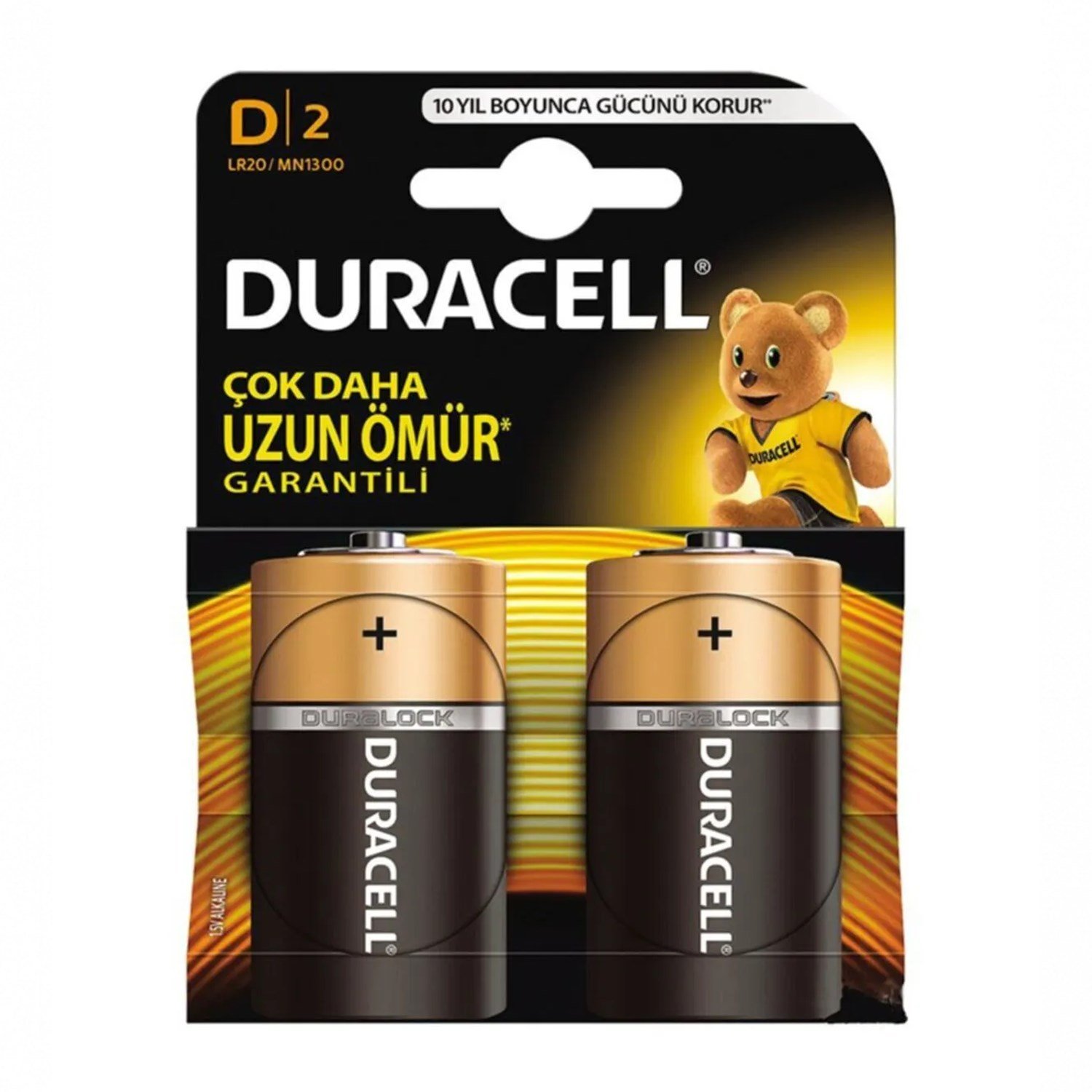 Teknonet Uyumlu Duracell Alkalin D Büyük Boy Pil 2li Batarya NT-112802