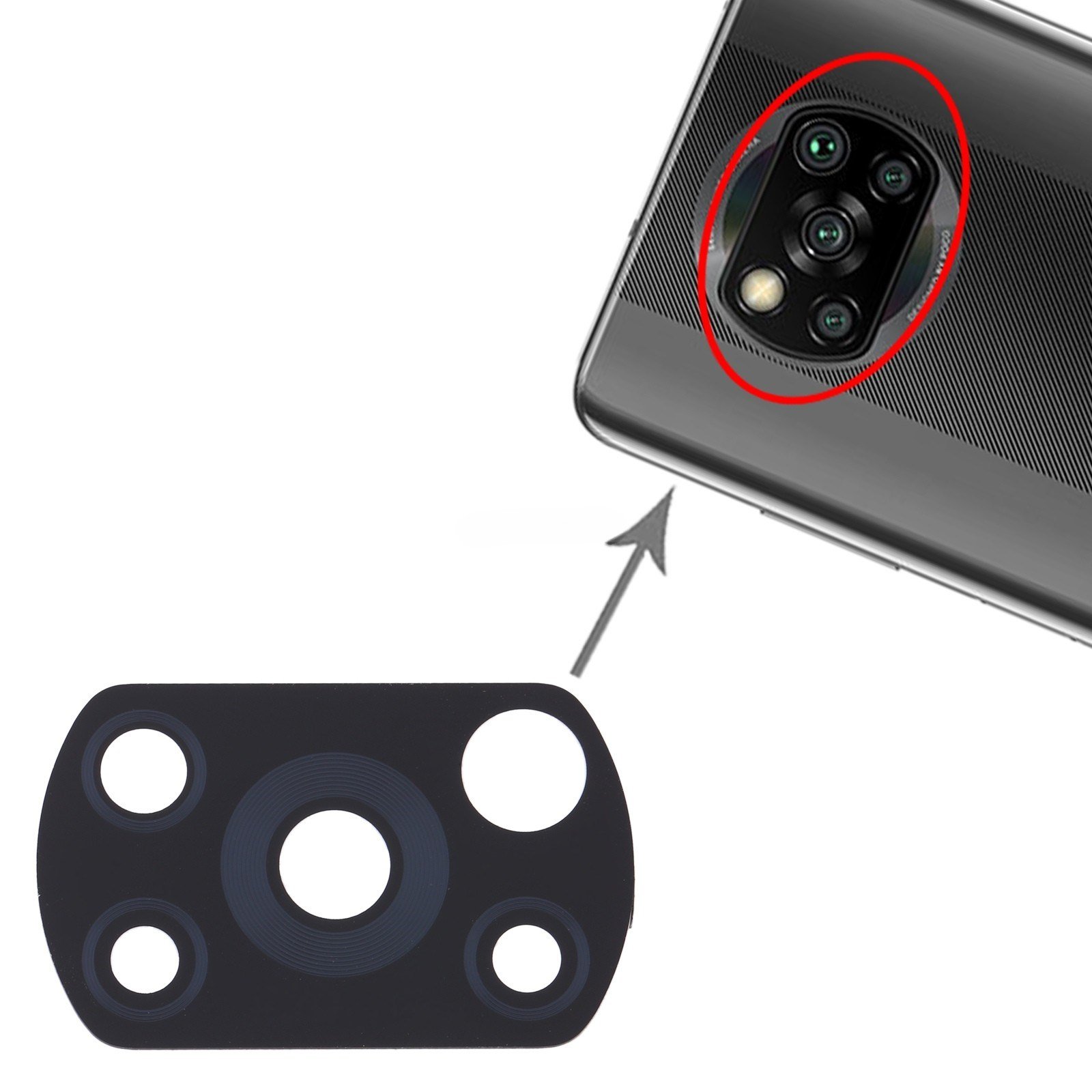 Teknonet Xiaomi Poco X3 NFC Uyumlu Kamera Camı NT-102394