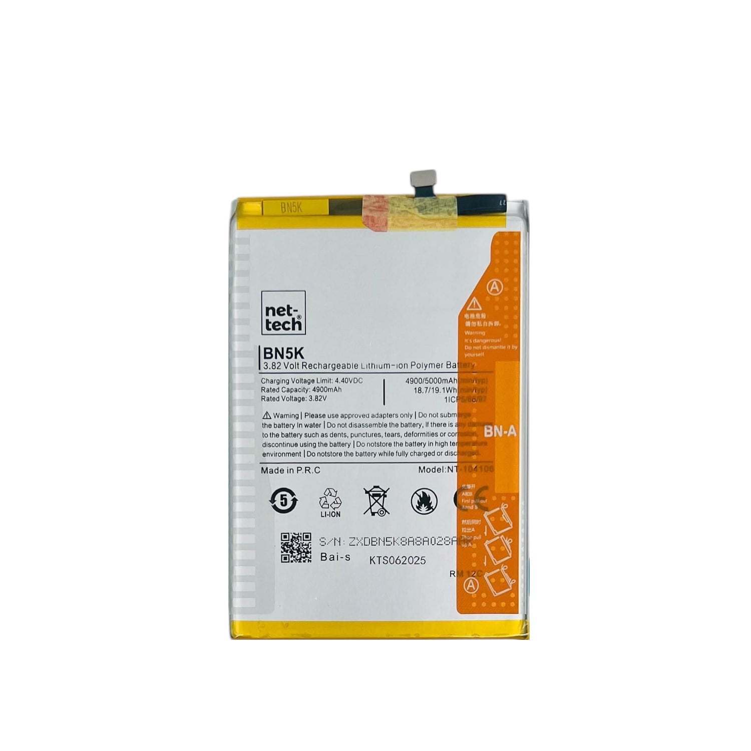 Teknonet Xiaomi Redmi 12C Uyumlu Nettech 5000 MAh Batarya NT-104106
