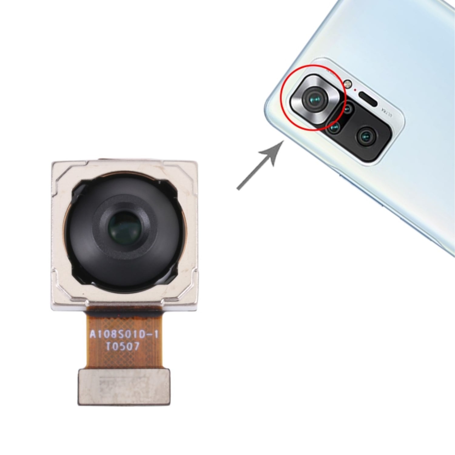 Teknonet Xiaomi Redmi Note 10 Pro 4G Uyumlu Arka Kamera NT-111948