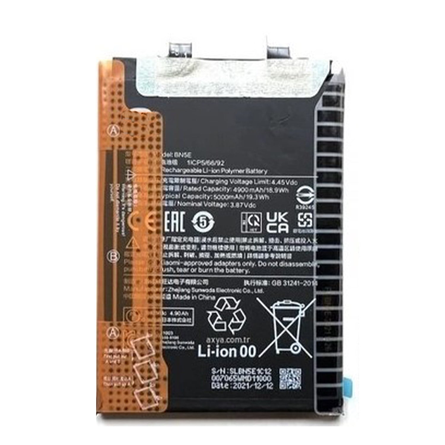 Teknonet Xiaomi Redmi Note 11 Pro Uyumlu Nettech 5000 MAh Batarya NT-104102