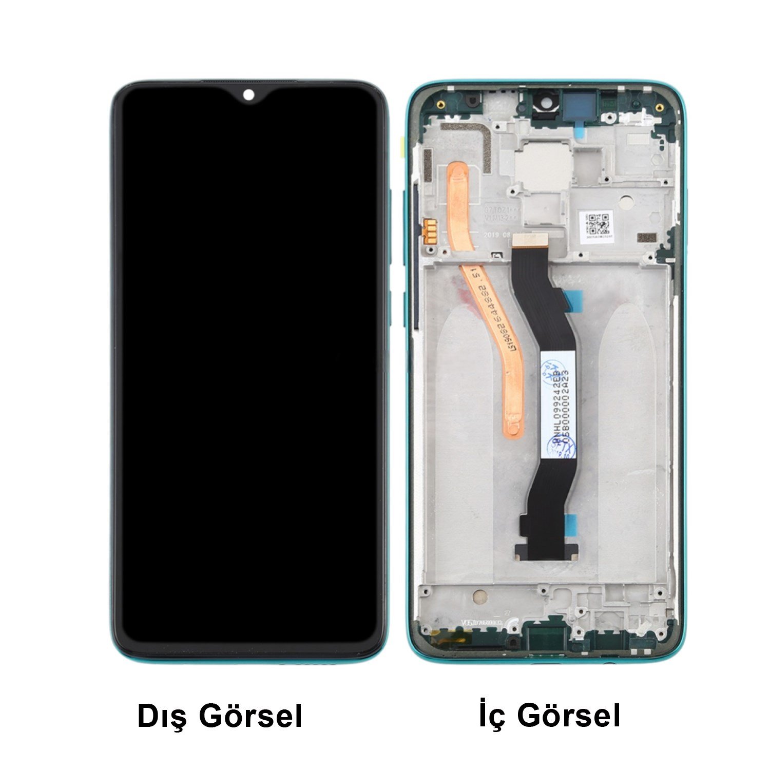 Teknonet Xiaomi Redmi Note 8 Pro Uyumlu Org Lcd+Dokunmatik+Çıtalı VR-20073