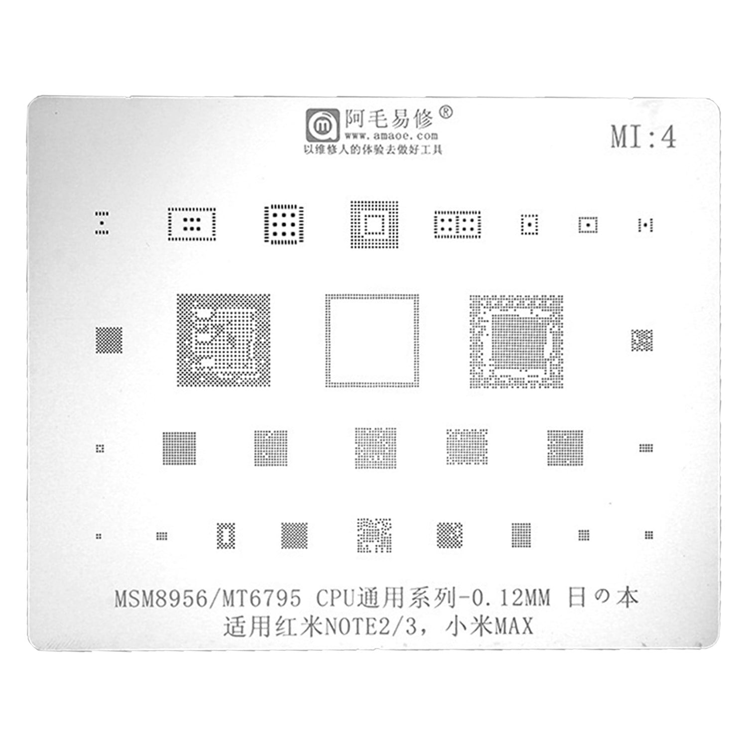 Xiaomi Mi Note Max İşlemci Entegre Kalıplar Ve Board Tutucu NT-90341