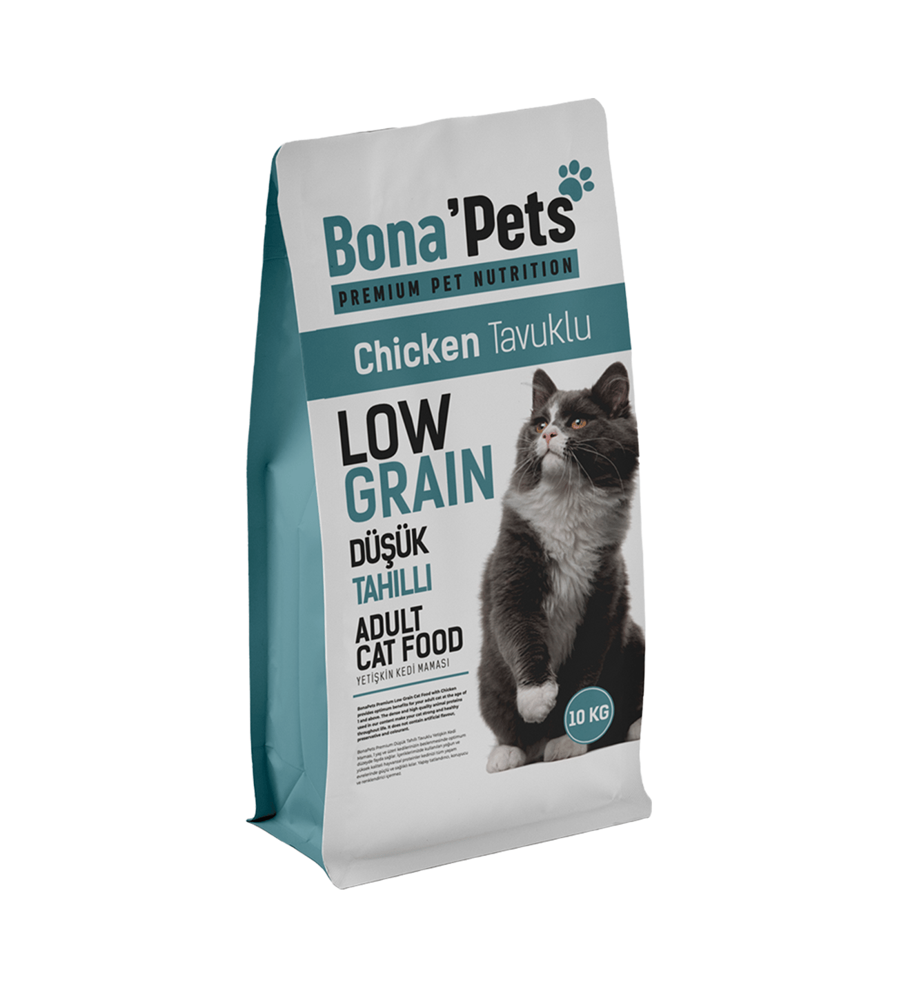 Bona'Pets Premium Düşük Tahıllı Tavuklu Kedi Maması