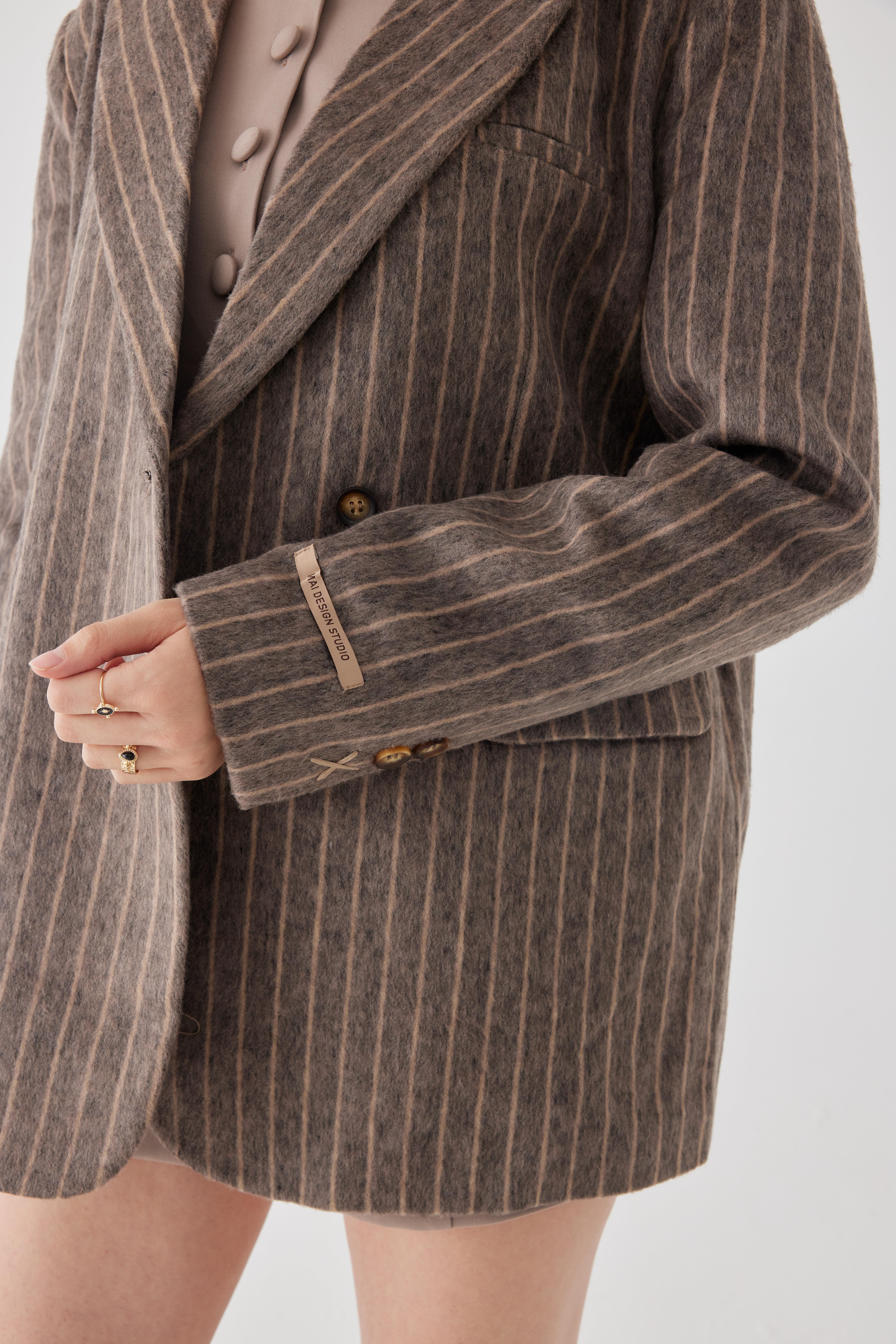 Peters Dikiş Detaylı Cizgili Blazer 