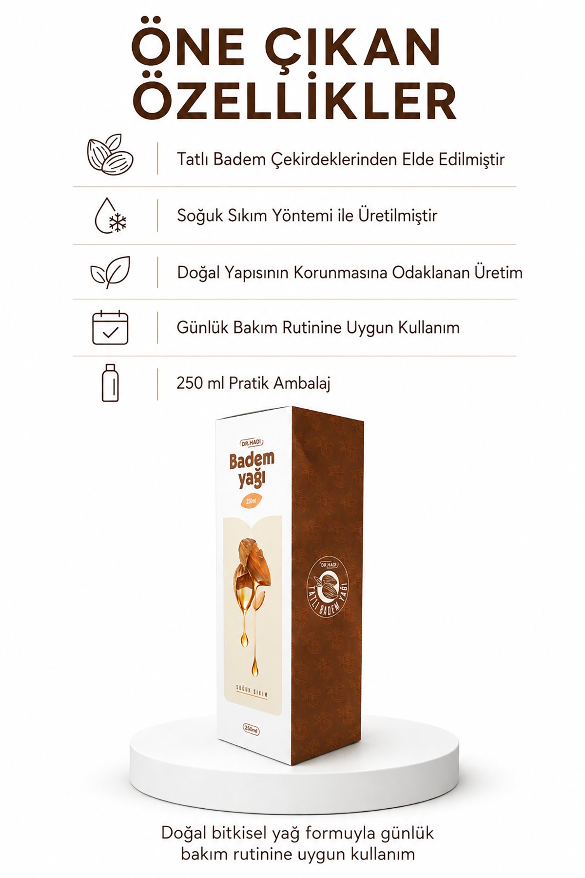 Badem Yağı 250ml.