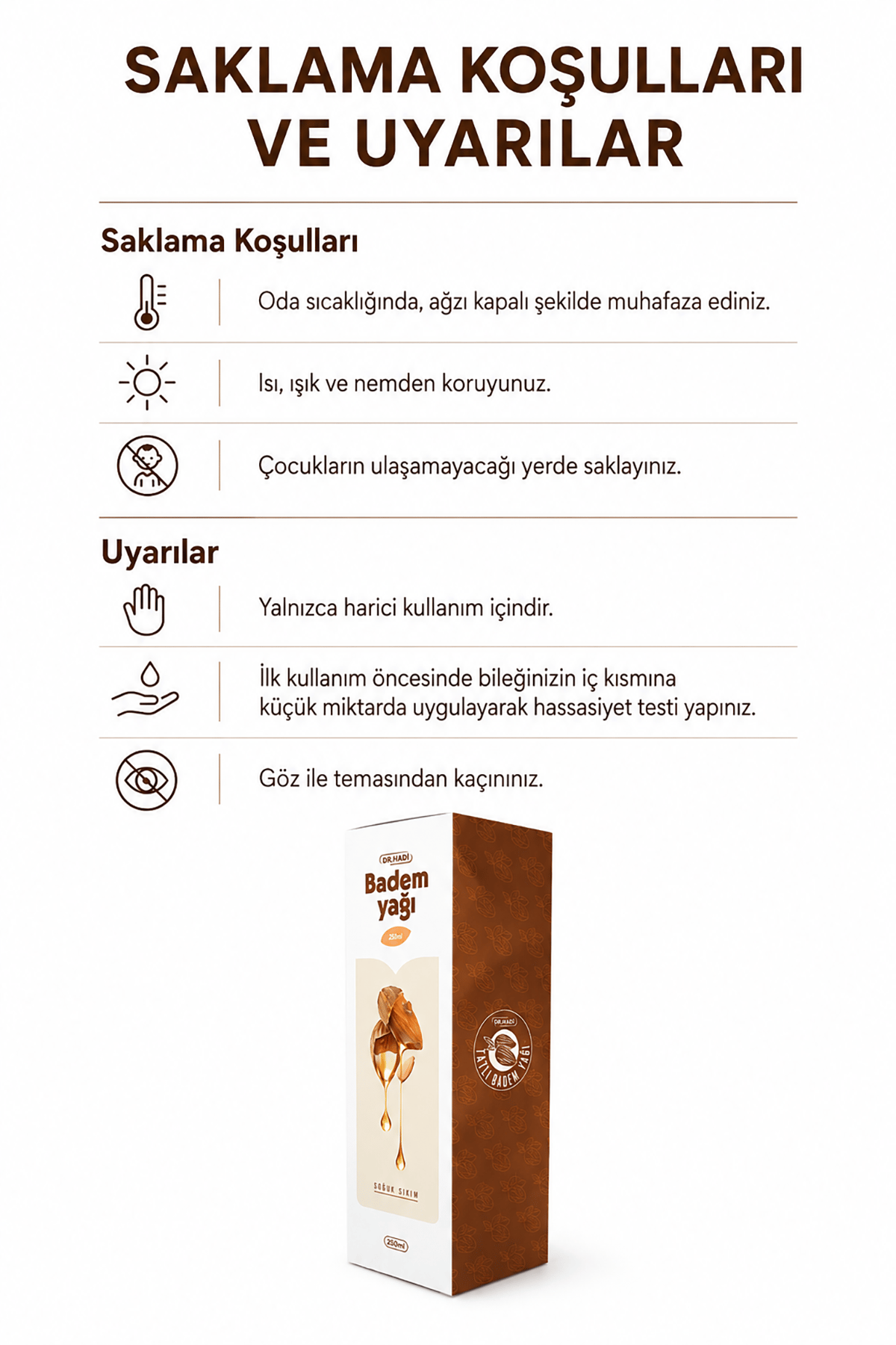Badem Yağı 250ml.
